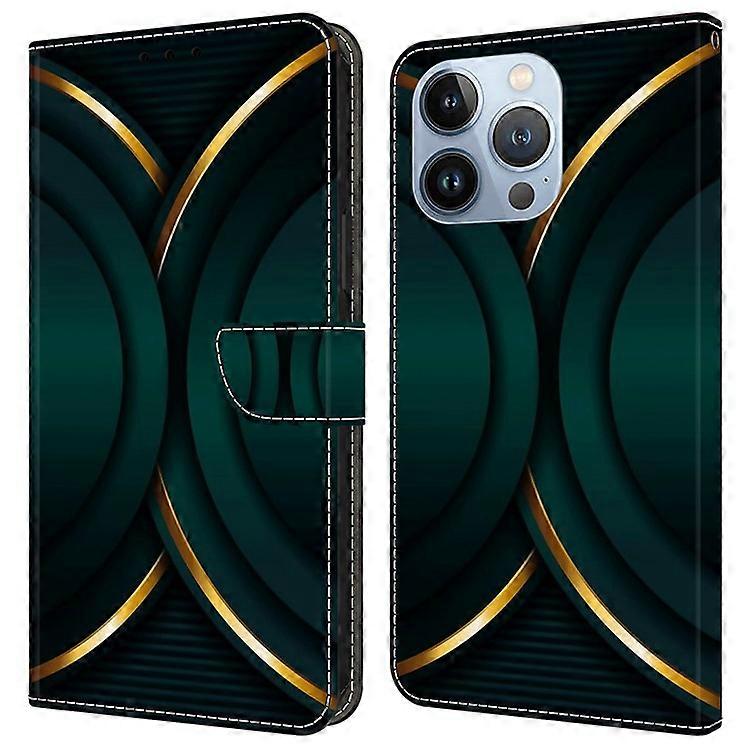 Compatible For iPhone 16 Pro Case 3D Pattern PU Leather Wallet Phone Cover with Stand