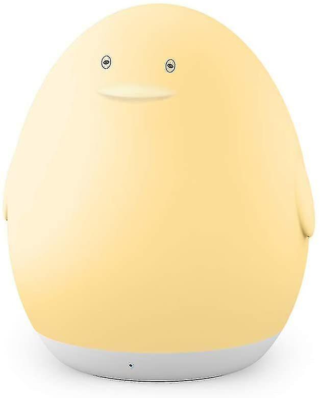 Children's Rgb Silicone Penguin Usb Rechargeable Touch Control Dimmable Timer, (white)