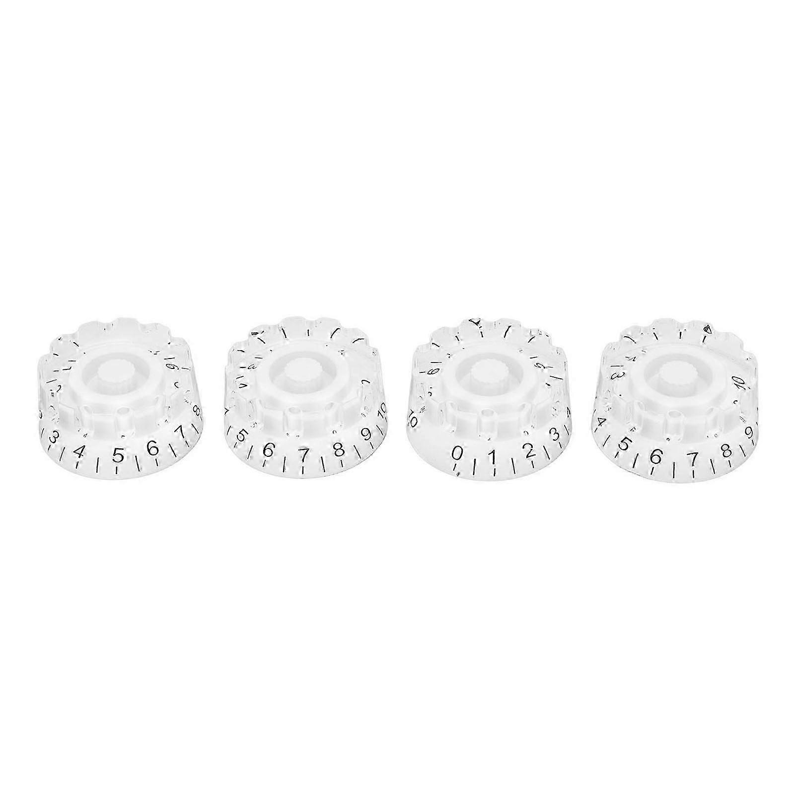 Volume Knob, Set of 4, Transparent with Clear - Marked Numbers, for Easy Adjustment, Ideal Replacement Parts