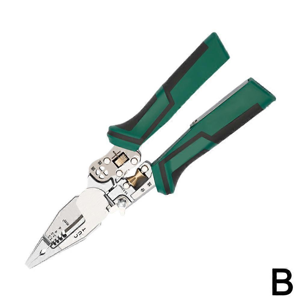 9-In-1 Wire Stripper with Voltage Tester Versatile Wire Stripping Pliers