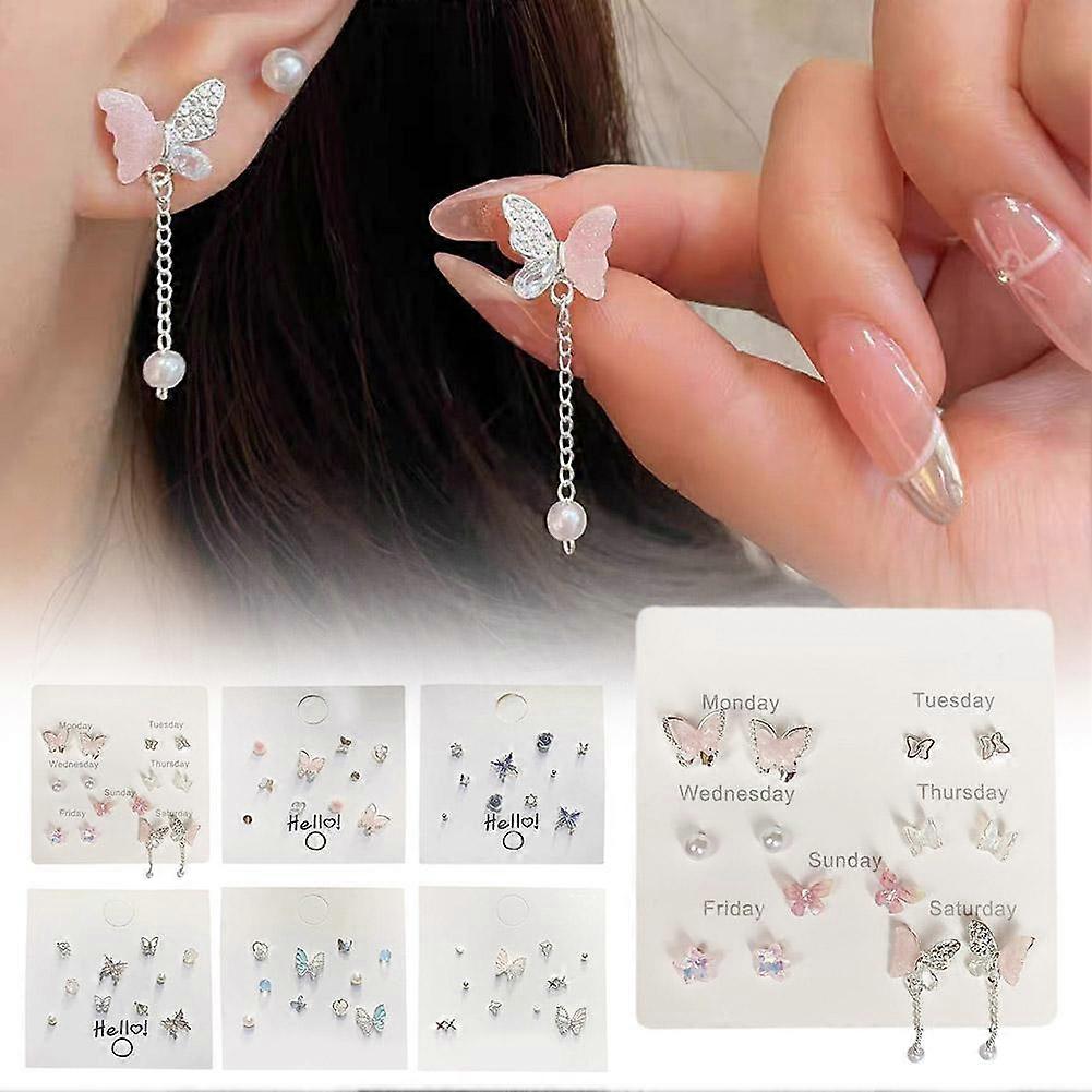 Women's One Week Earring Set