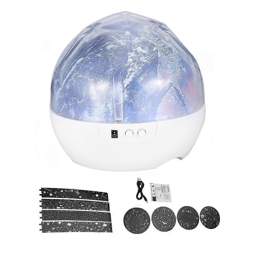 USB Powered LED Projector Night Light with Music for Living Room and Bedroom, Adjustable Brightness, Multicolor Design