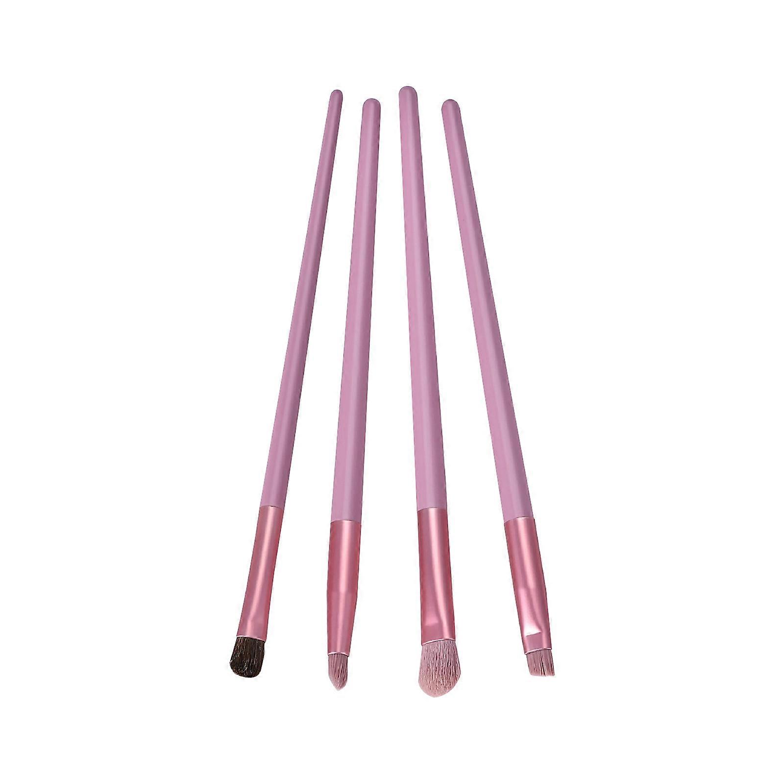 Oog Make-up 4 Oog Make-up Borstels Set Plastic Handvat Nylon Haar Oogschaduw Borstel