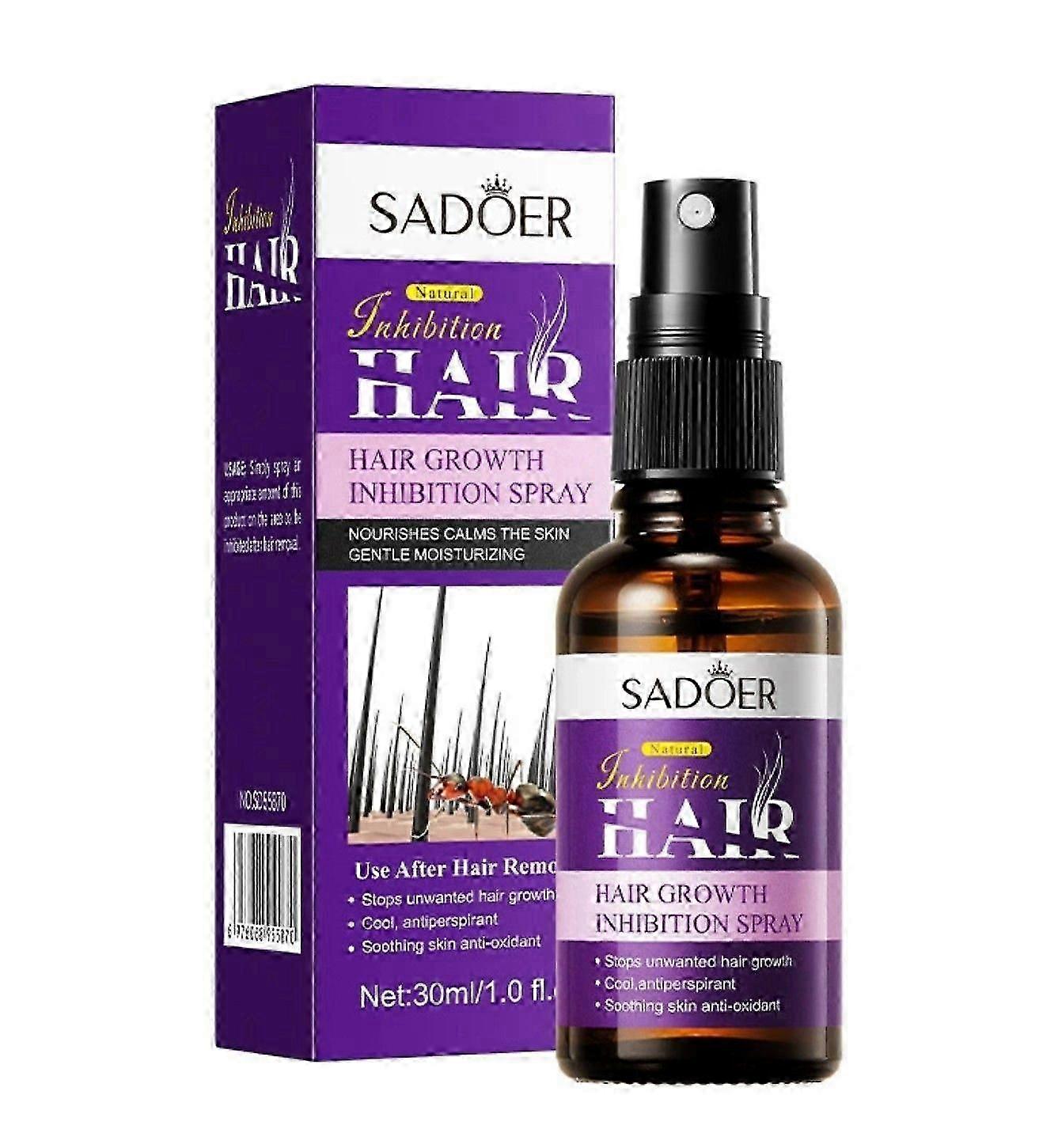 Spray hamujący wzrost włosów, spray do depilacji ciała, twarzy, pach, ramion, nóg, bezbolesne usuwanie włosów dla mężczyzn i kobiet, hamuje wzrost włosów, gen