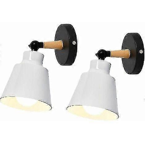 Set of 2 Modern Industrial Metal Wall Light Fixtures E27 Edison Loft Lamp for Cafe Bar Hallway Dinin