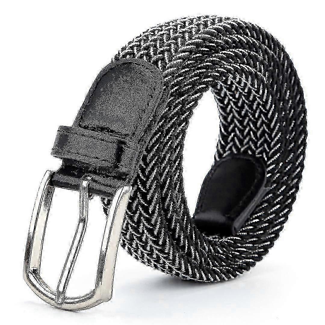 Men Ladies Woven Braided Regular Stretch Casual Belts