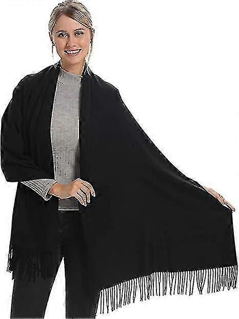 Blød kashmir uldblanding tørklæde wrap Pashmina akryl og sjal til kvinder bedst