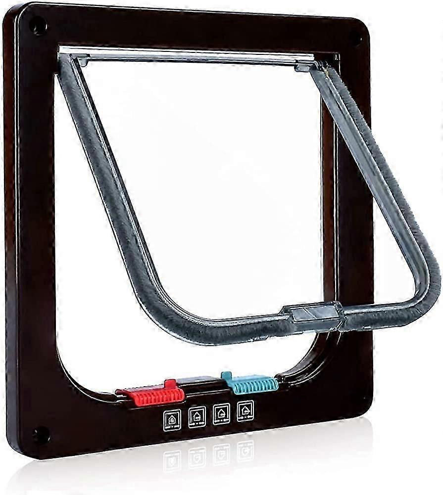4 Position Cat Flap Cat Flap with Tunnel Cutout Cover Dog Cat Flap Cat Door