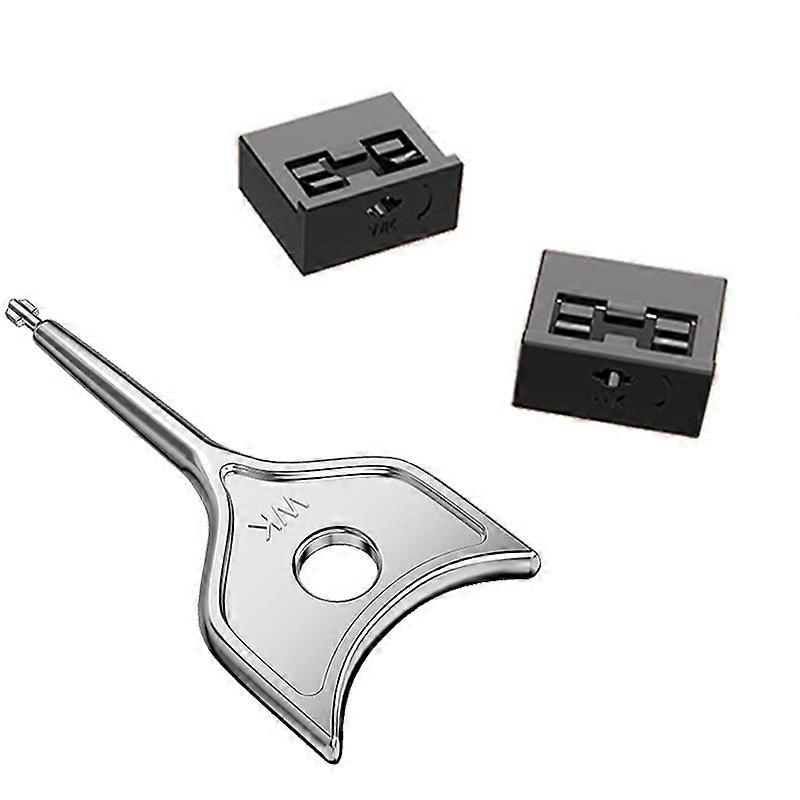 Computer USB 2.0/3.0 Sealing Lock Removable Dust Plug Black 2 Plug+1 Key