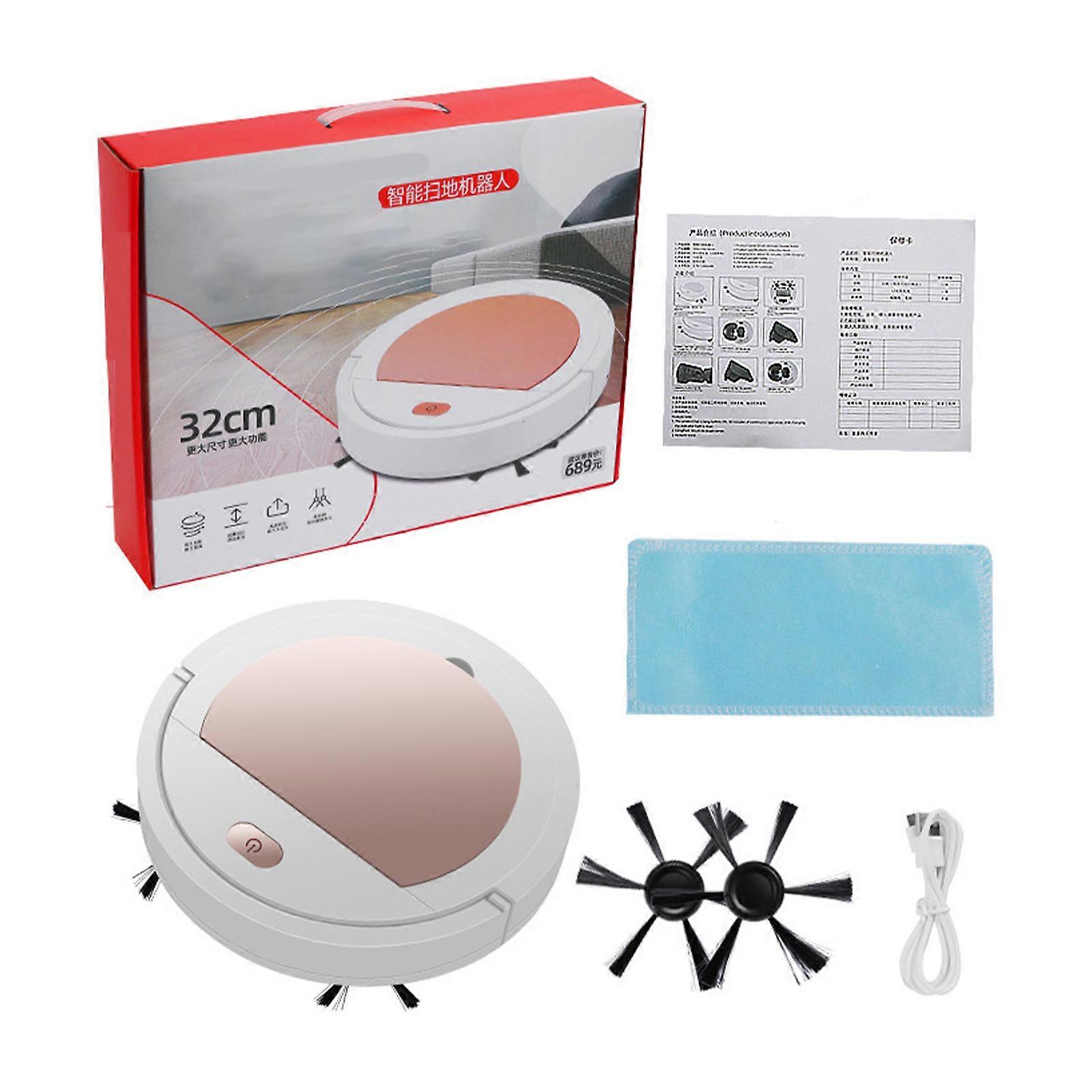 Robotic Vacuum Cleaner Automatic Ultra Thin Efficient Cleaning USB Rechargeable Multifunctional for Hard Floors