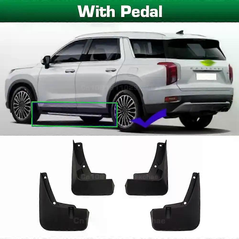 Compatible "For Hyundi palisade 2019 2020 2021 2022 2023 2024 Fender Mudguard 4pcs/set Guard Splash Flap Mudguards Car Accessories "