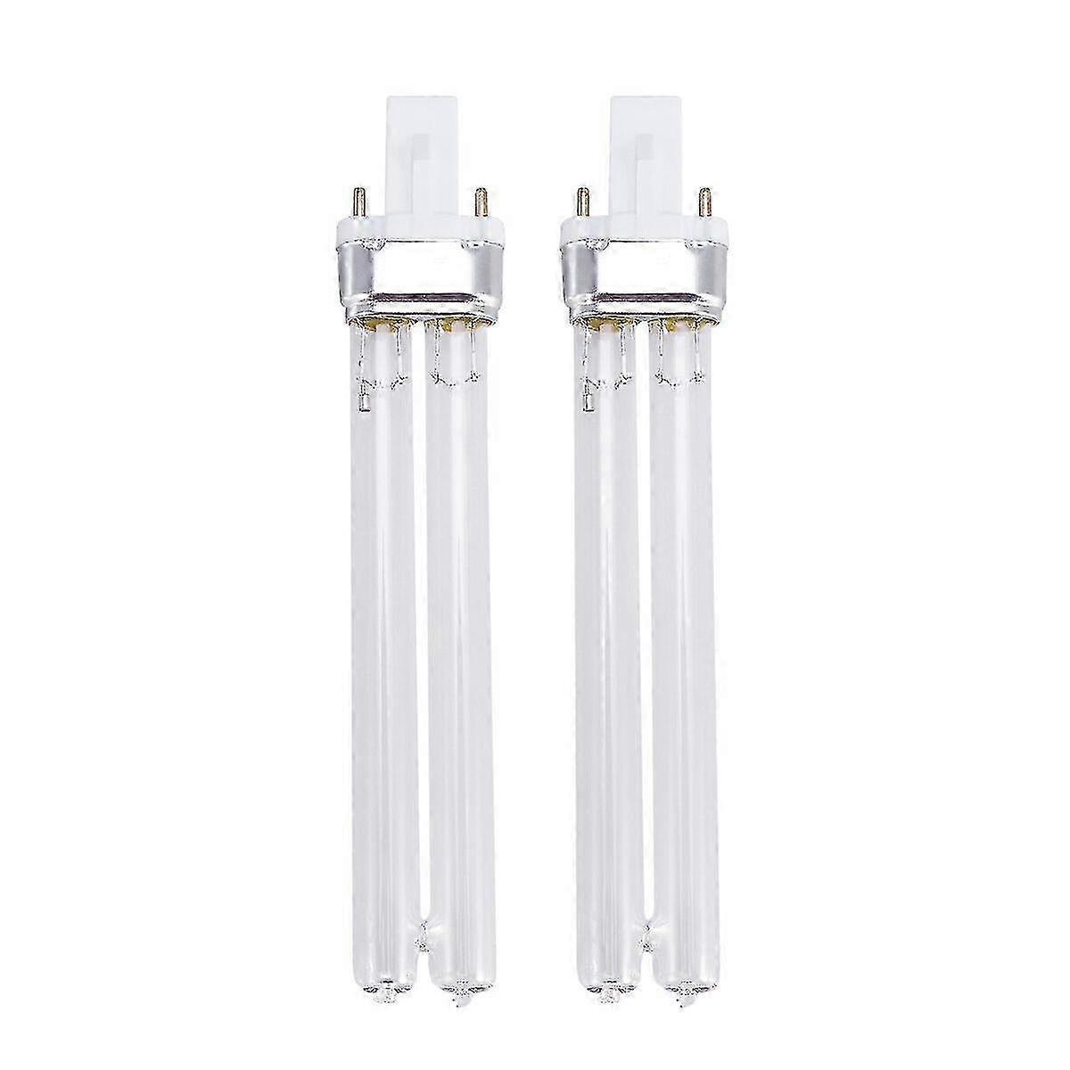2pcs 11W UV λαμπτήρες αποστείρωσης UV λαμπτήρων απολύμανσης UV για τη δεξαμενή ψαριών αποστειρωτή (βάση λαμπτήρων G23)