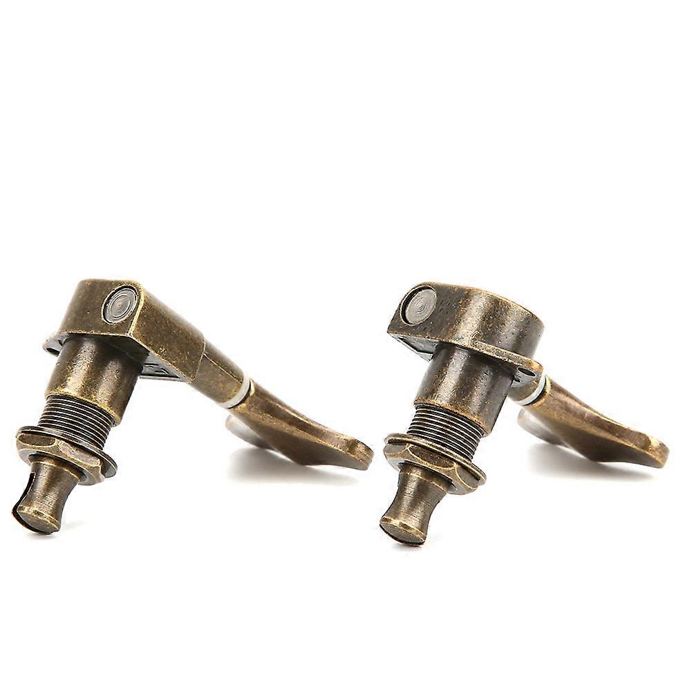 6 stk messing fishtail elektrisk bass tuning taster 3L + 3R sett