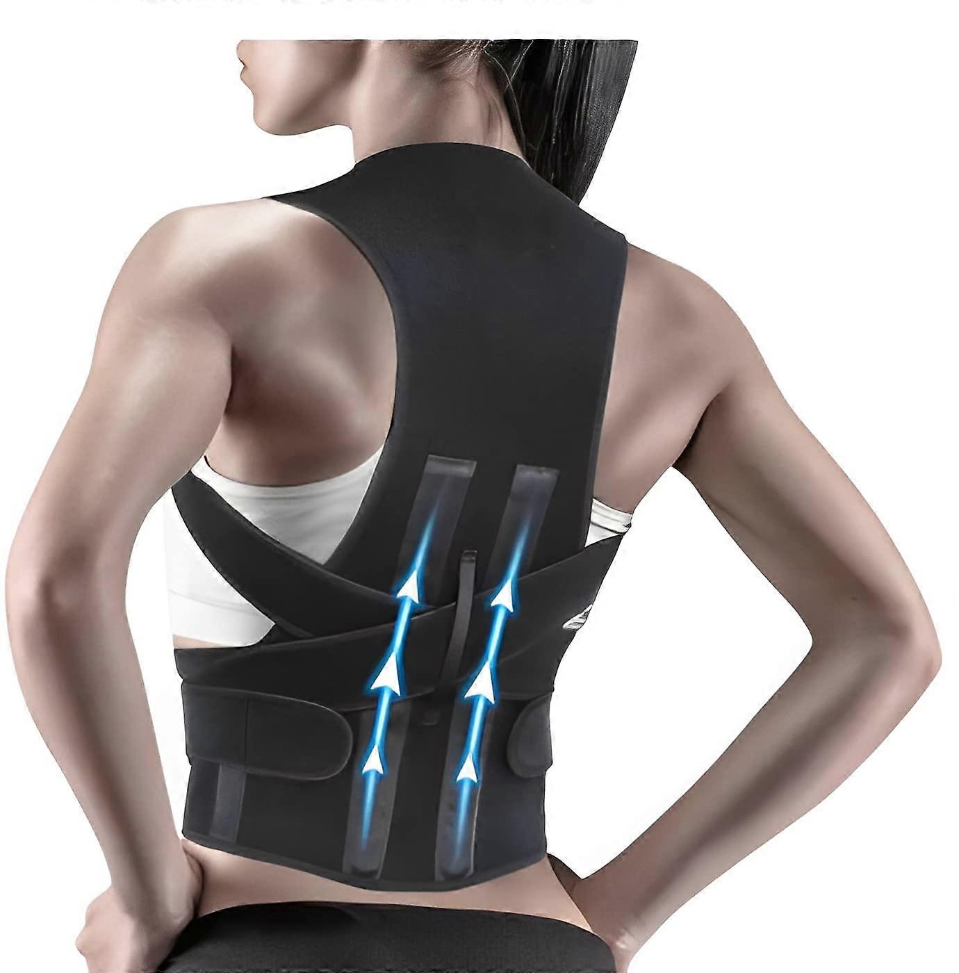 SLT Posture Corrector for Men and Women, Back Brace Adjustable & Comfy, Spine Support (Small)