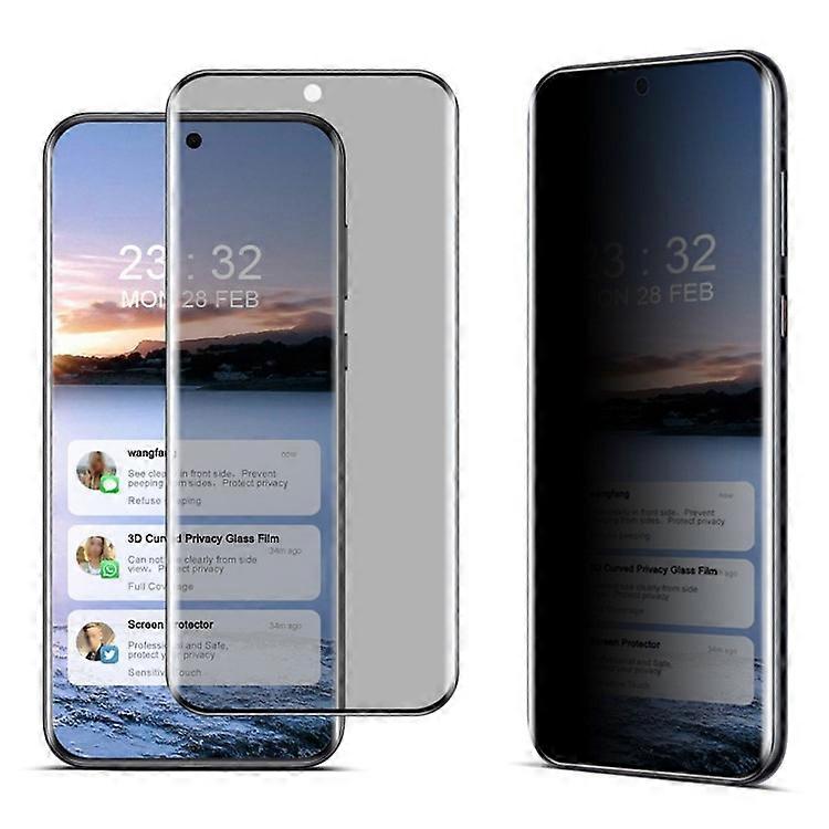 IMAK Compatible For Huawei Pura 70 Pro / Pura 70 Pro+ Privacy Screen Protector 3D Curved Shatterproof Tempered Glass Film