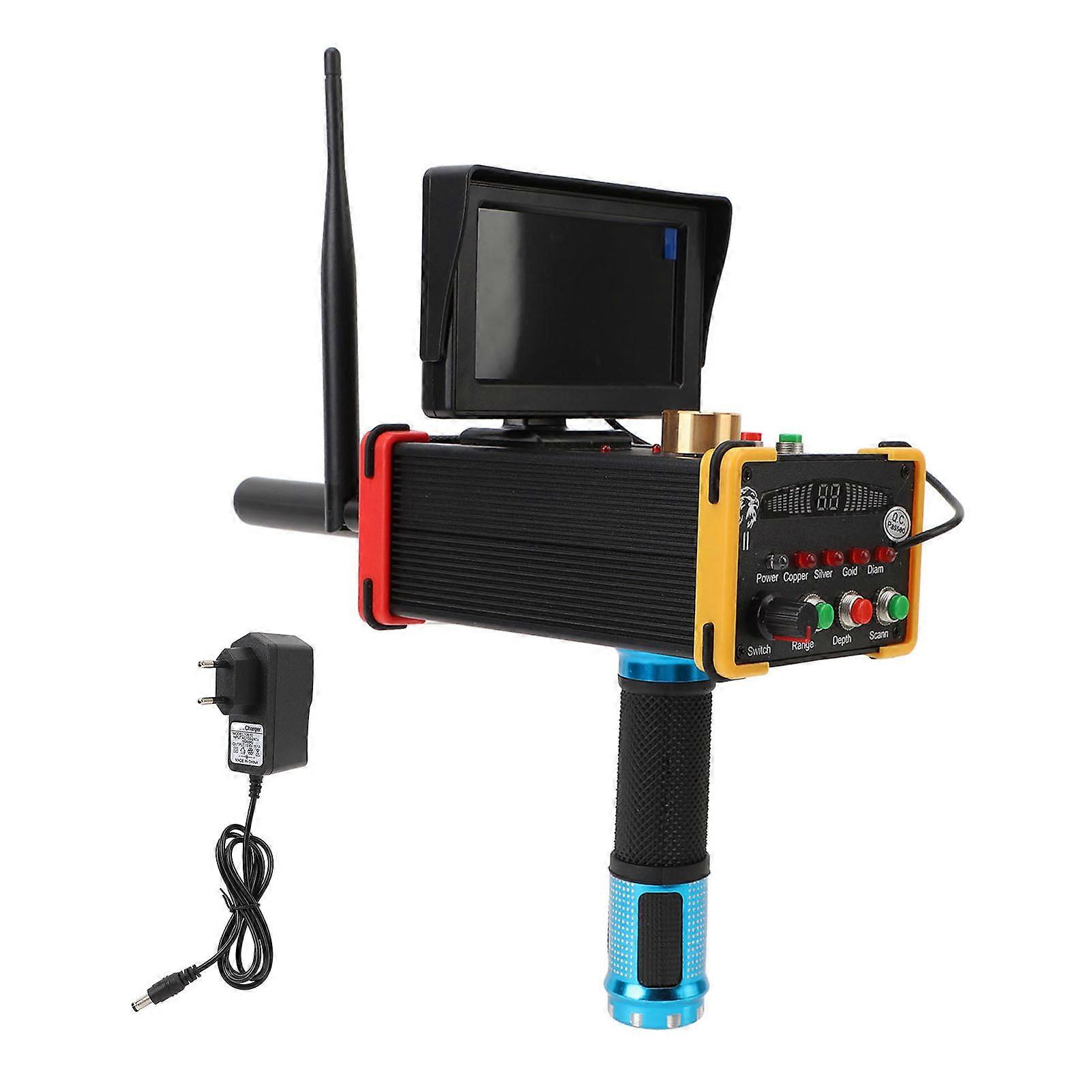 Underground Treasure Locator with Display Screen 15m Depth 1000 Meter Range Metal Detector for Gold Silver Copper Precious Stones