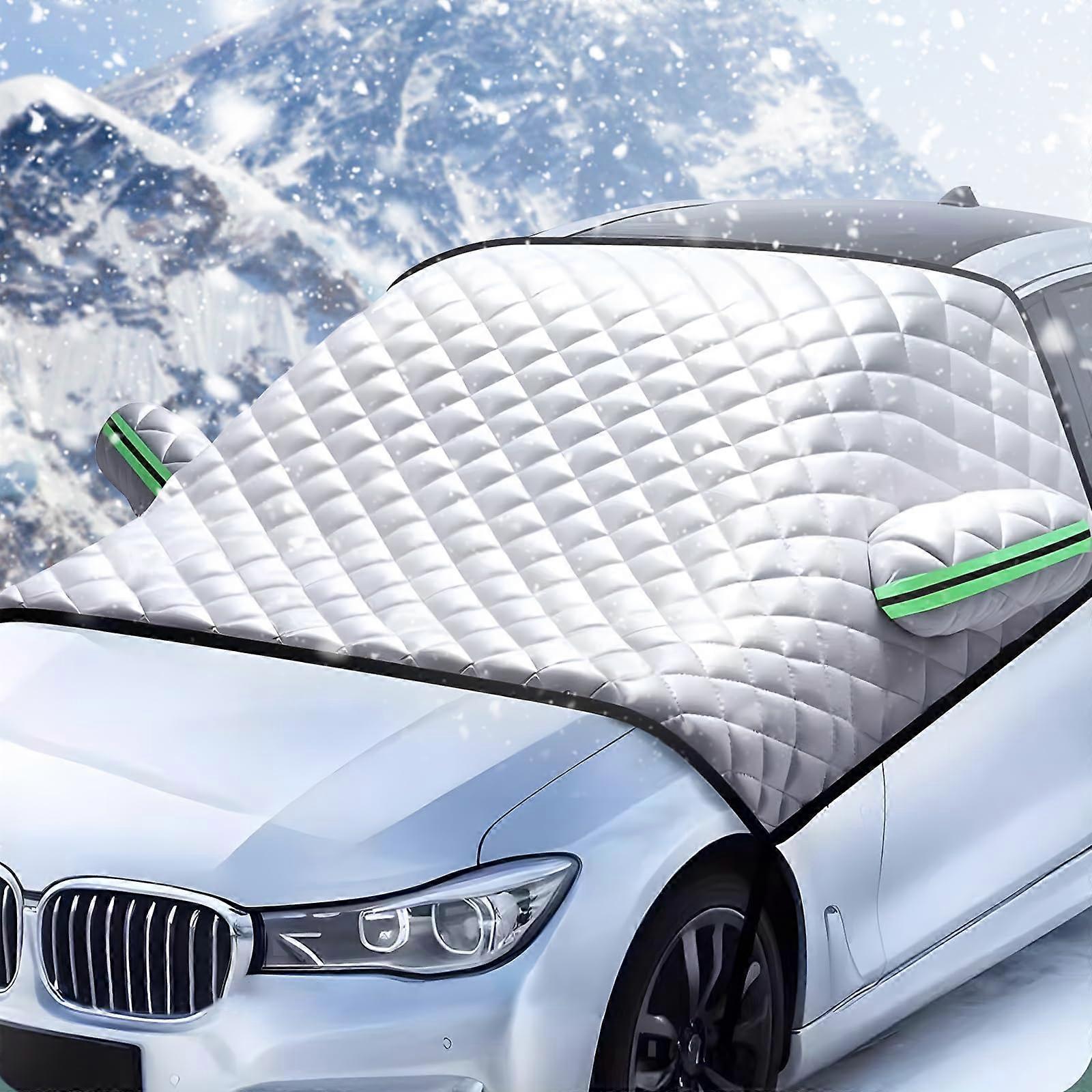 Windshield Cover for Ice and Snow 90'x51' Universal Fit Waterproof Windshield Snow Protector Heavy-Duty Material