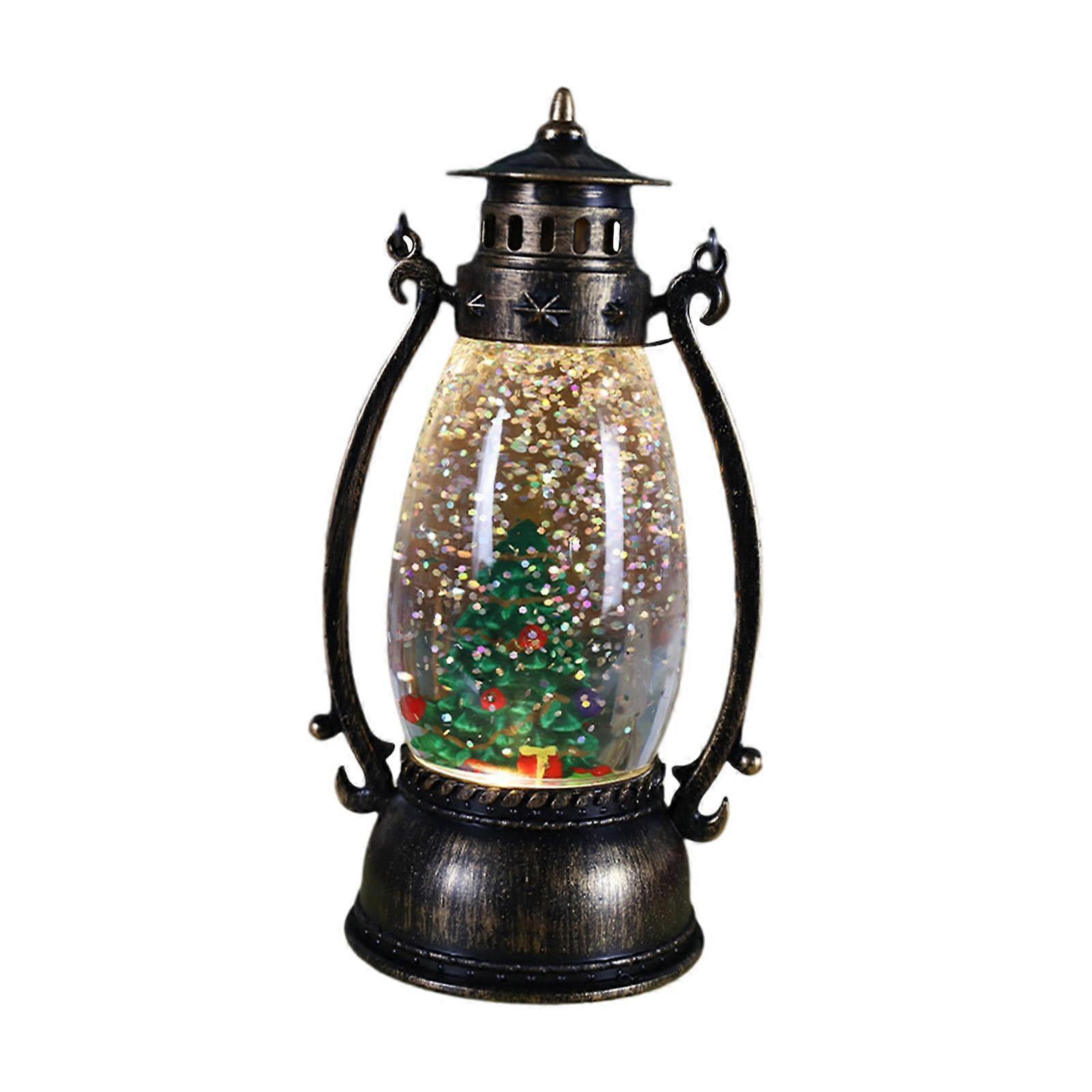 Christmas Lighted Lantern Christmas Decoration Night Light Glittering Light up