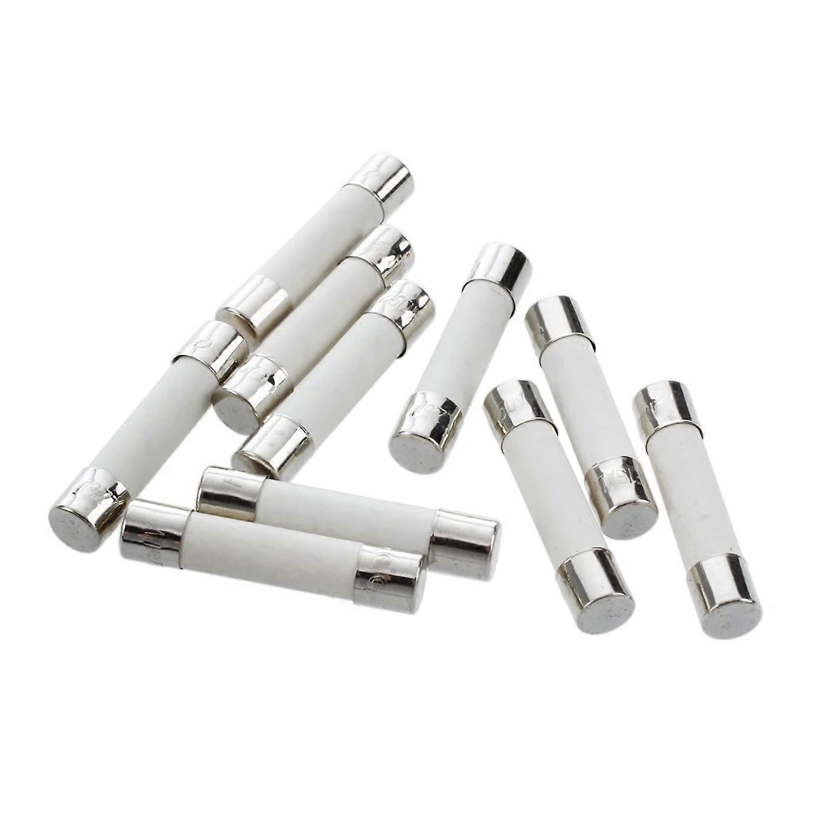 Fuse 10pcs Lot Ceramic Fuses 5x20mm And 6x30mm, 250V Backup Fuses, 0.5A–30A Range