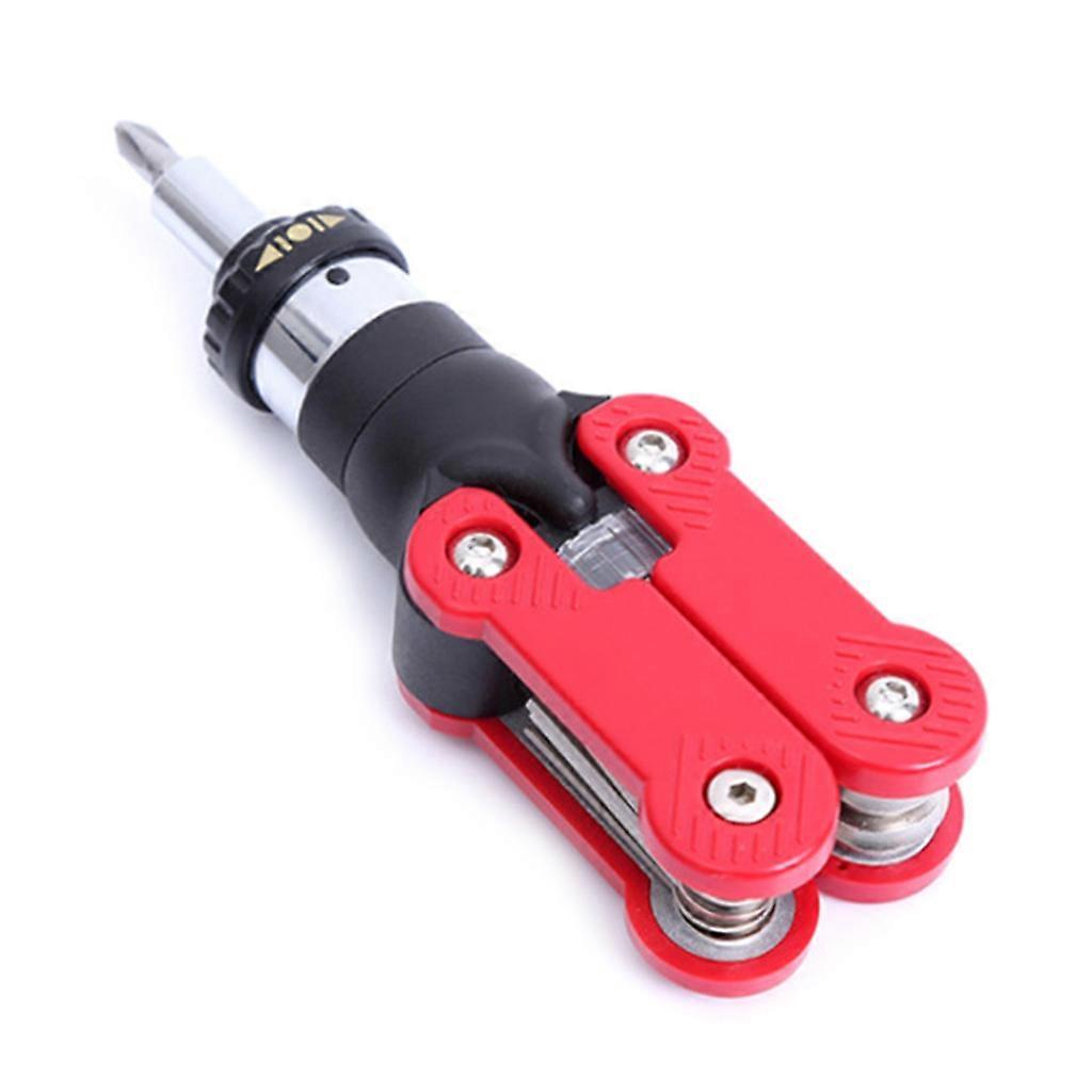 15 in 1 Portable Ratchet Screwdriver with Large Torque Made of High-quality Metal Material Power Tools
