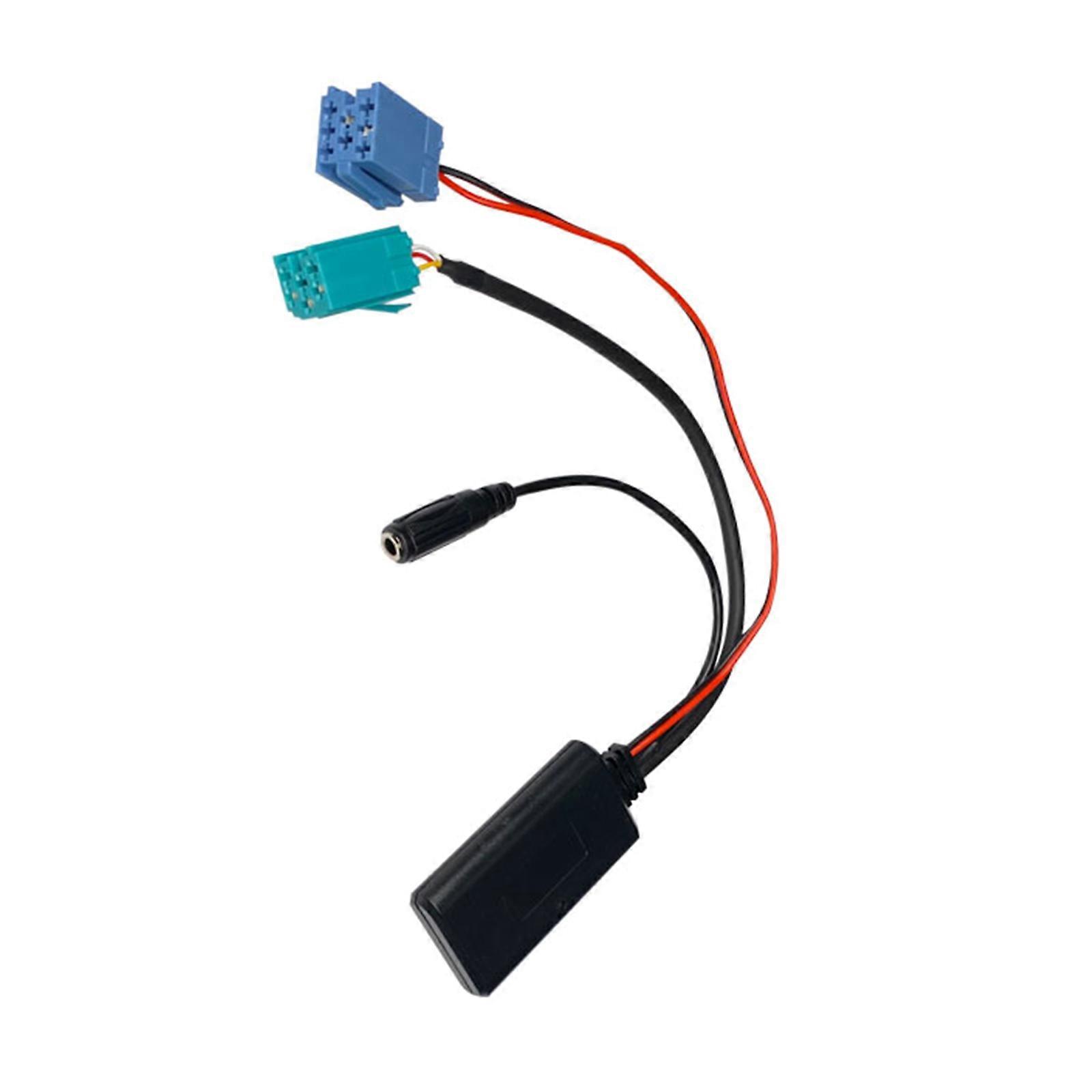 VCar Wireless Stereo AUX Input Cable Mini Plug Music Device Auxiliary Adapter Connector Microphone Replacement Accessory