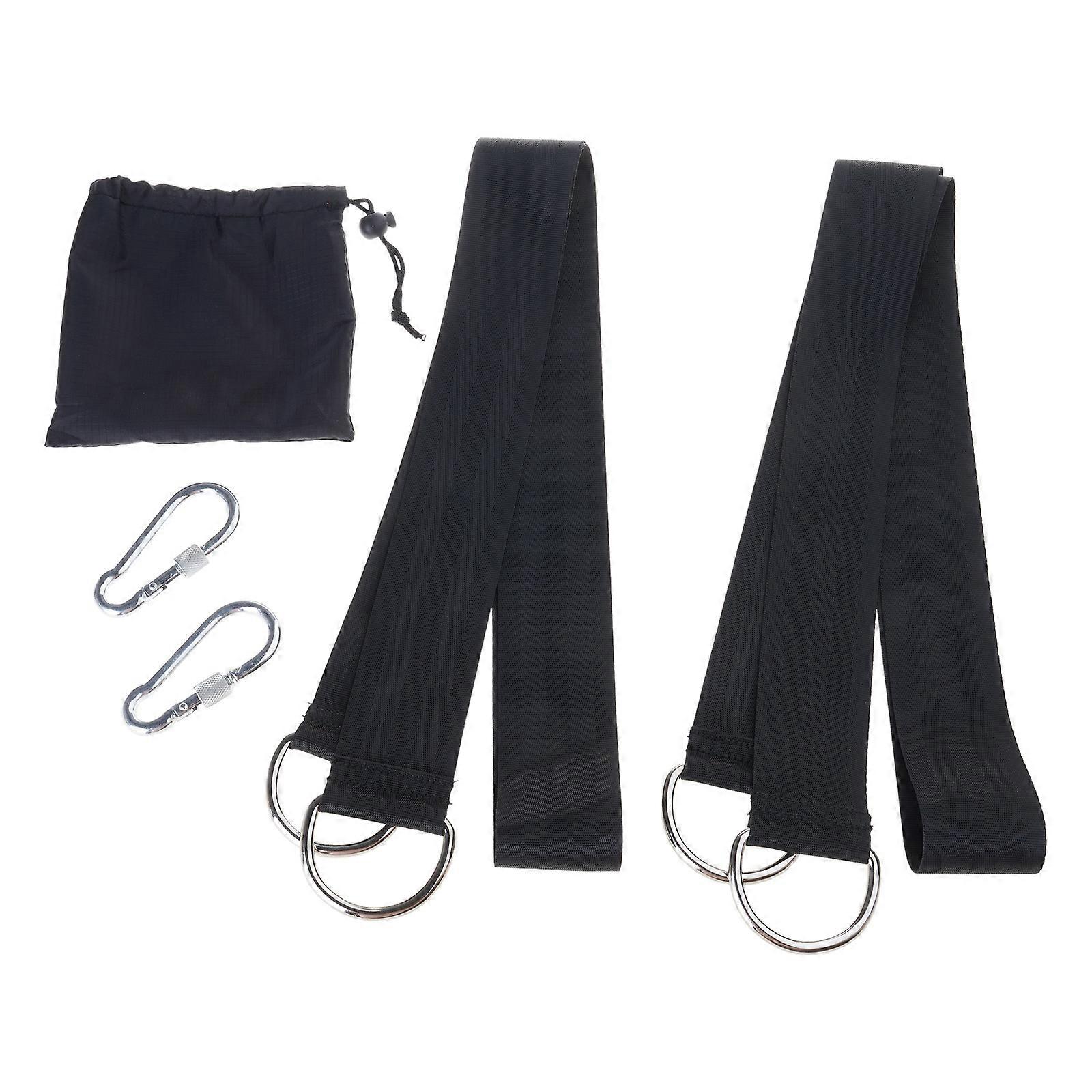 Tree Swing Hanging Straps Kit with Safer Lock Snap Carabiner Hooks for Tree Swing & Hammocks Great Performance