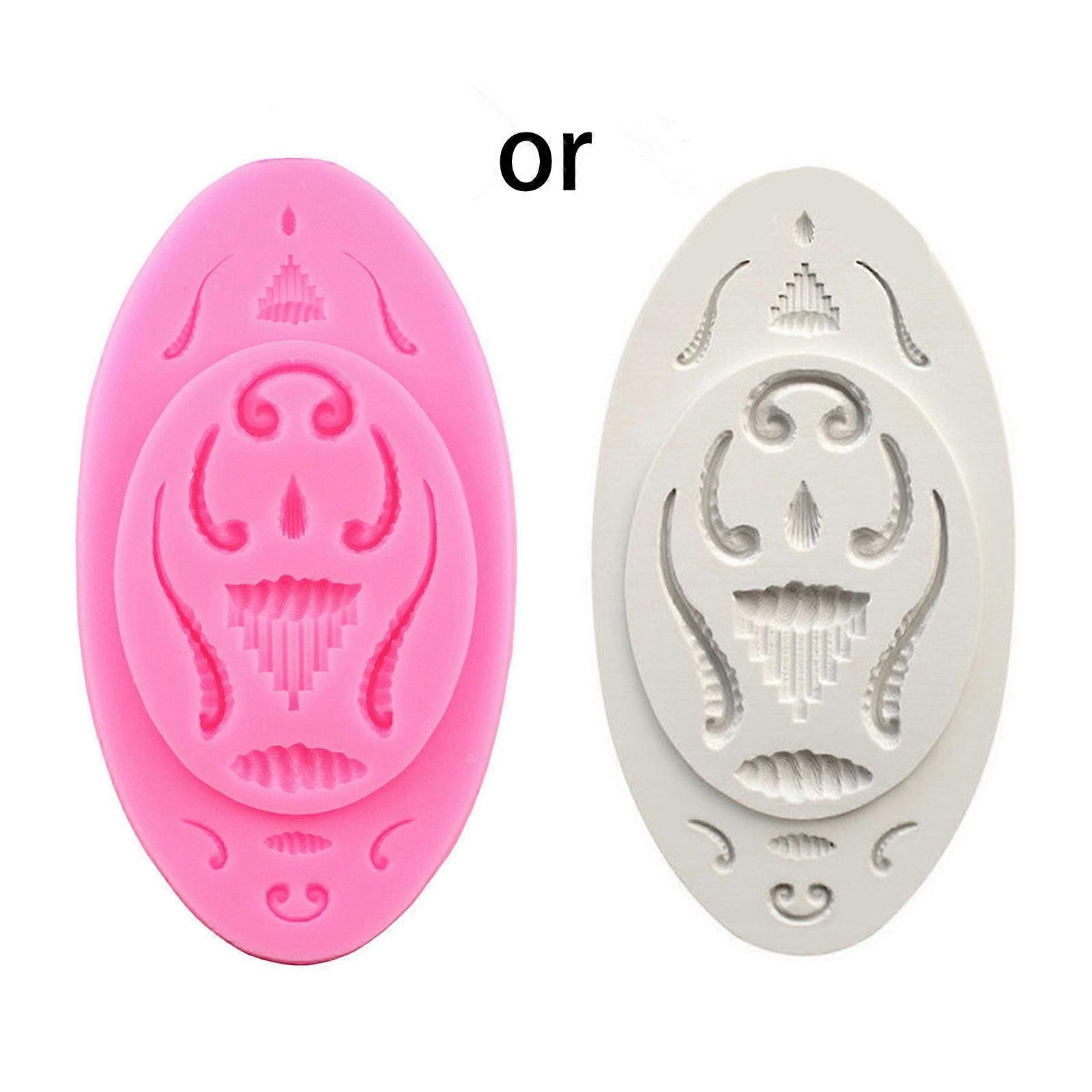 Creative Embossed Macrame Shape Fondant Cake Silicone Mold Pastry Chocolate Mould Candy Ice Cube Mold DIY Baking Too Multicolor