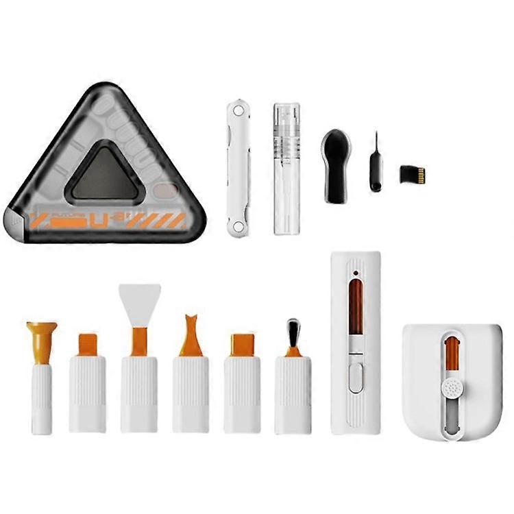 Q6C Multi-Functional Cell Phone Cleaning Brush Set for Laptops, Cameras, Bluetooth Earbuds, and Keyboards