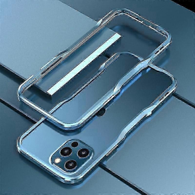 Cover Case For Iphone 12/12 Pro Sharp Edge Magnetic Adsorption Shockproof Case (navy Blue)