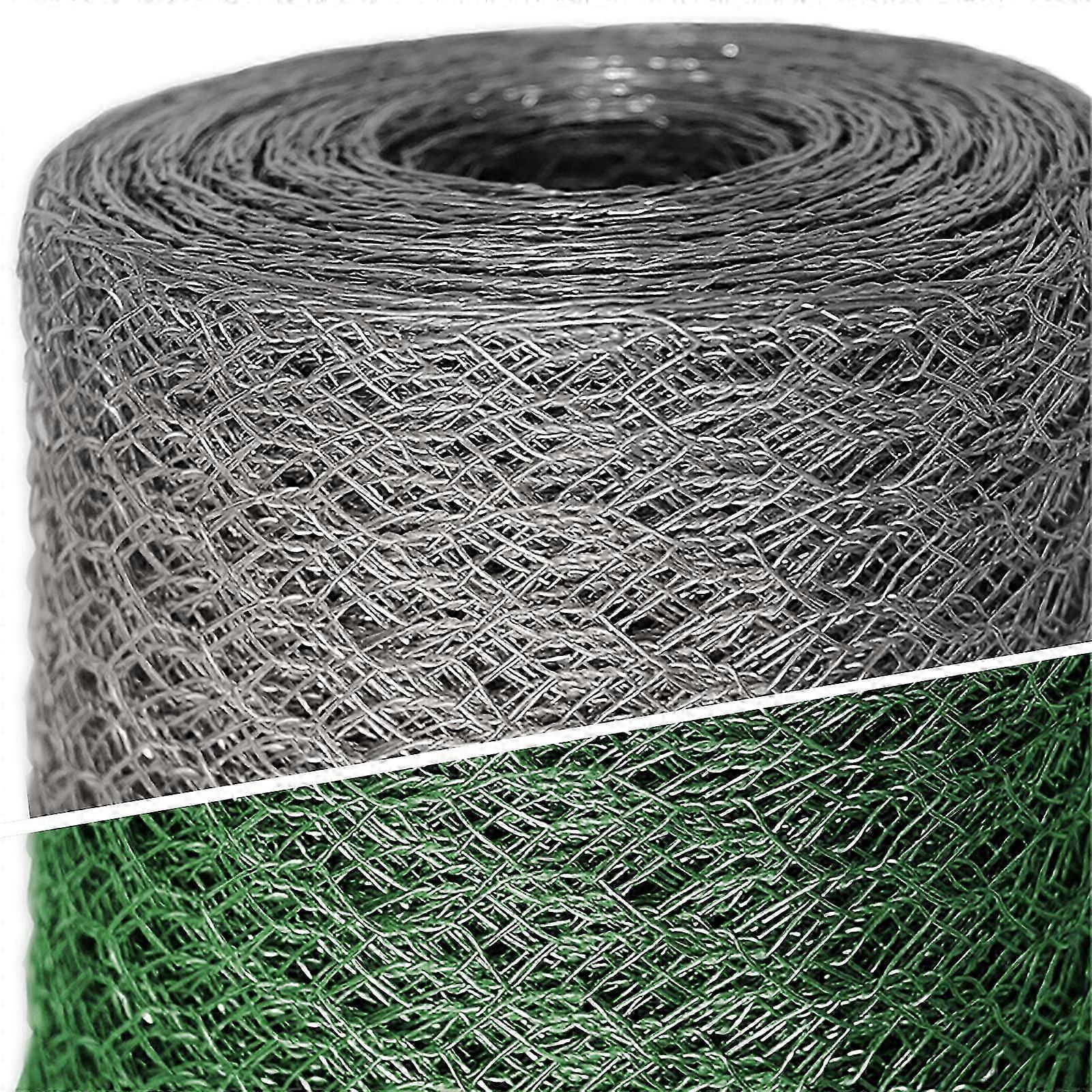 سياج سلك الدجاج المجلفن 25 مم شبكة 1 م × 20 م للحظيرة والحديقة