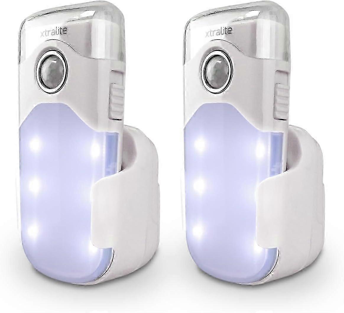 genopladelig natlys lommelygte - funktion LED natlys, lommelygte og bevægelsessensor strømafbrydelseslys 2stk