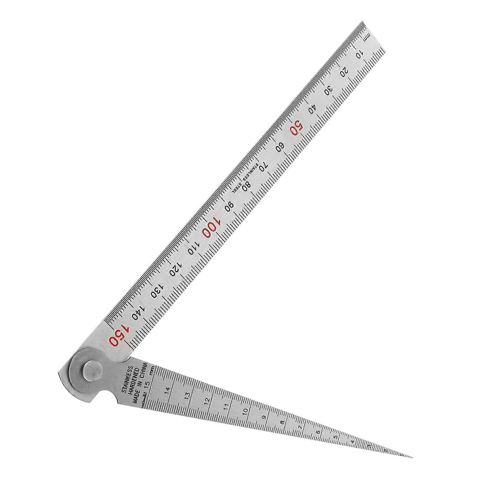 Stainless Steel Feeler Gauge & Straight Ruler – Accurate Gap & Thickness Measurement with Clear Markings, Lightweight Tool for Carpenters & Engineers