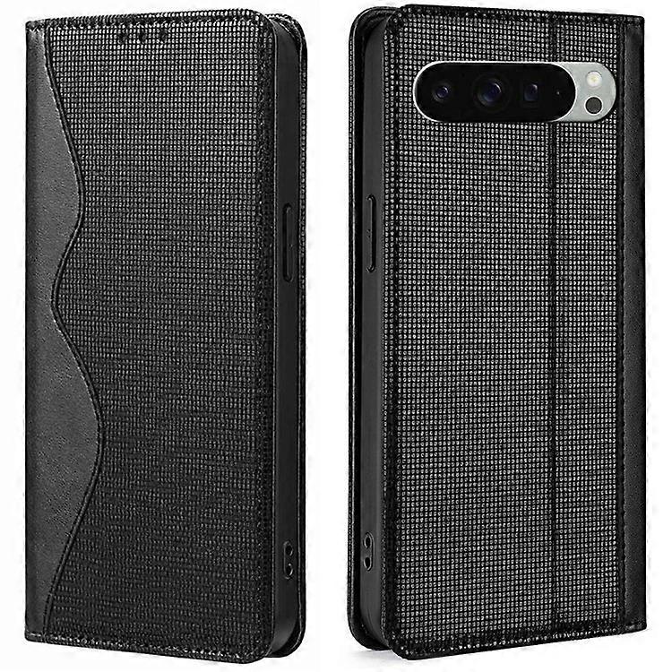 Compatível com Google Pixel 9 Pro XL Capa de Couro Carteira Suporte Capa de Telefone com RFID