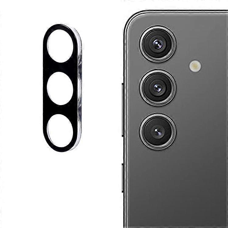 Samsung Galaxy S25 +強化ガラスレンズプロテクターブラックシルク印刷カメラレンズフィルムに対応