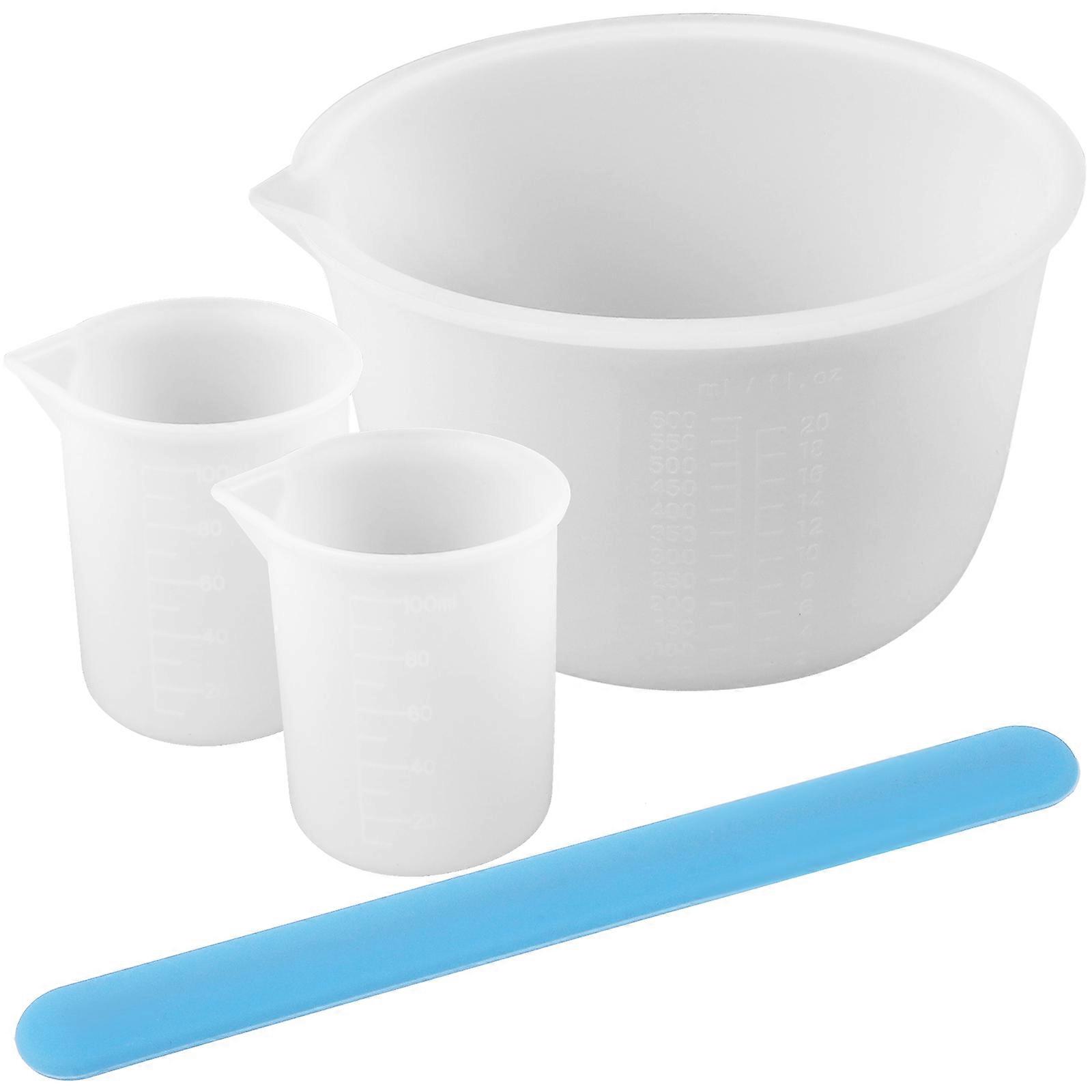 1 Set of DIY Epoxy Tools for Crystal Crafts with Measuring Cups and Stir Sticks