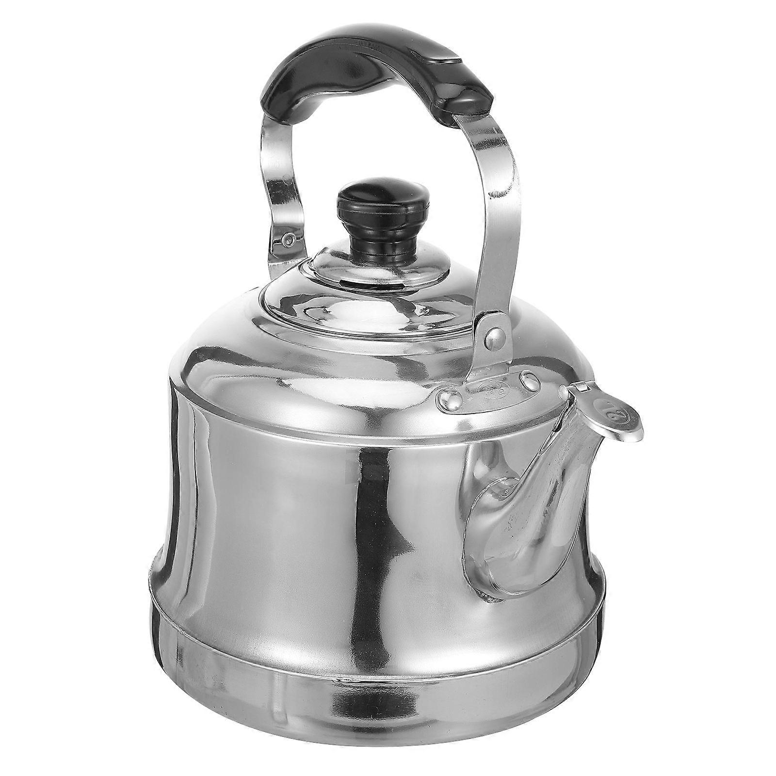 Here's a refined product description for the item you mentioned:
**1pc Stainless Steel Stovetop Teapot with Strainer – Whistling Kettle for