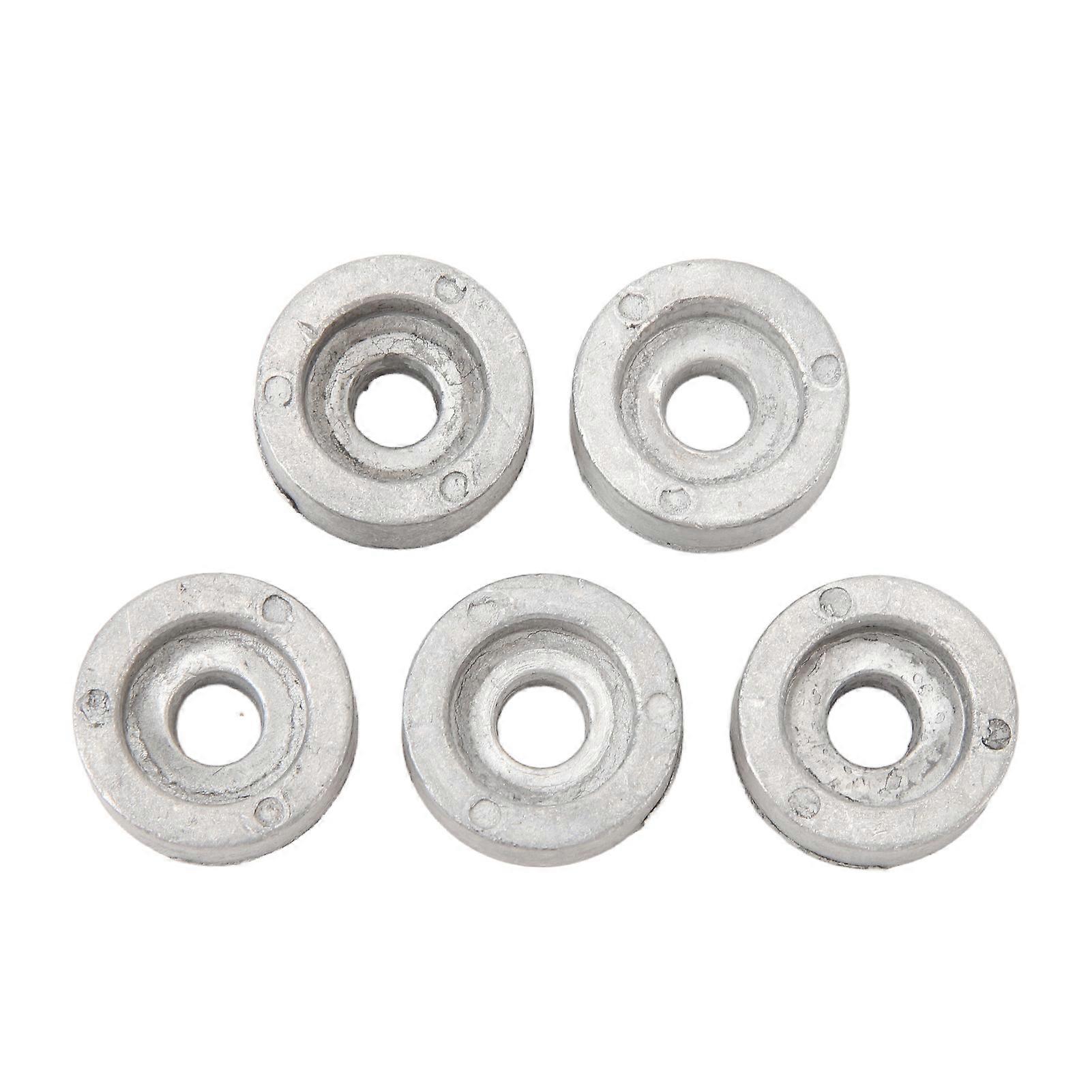 5 Pcs Marine Round Zinc Anode 55321 87J01 Oxidation Resistant Zinc Anode Block Replacement for Suzuki Outboard Motor 4T