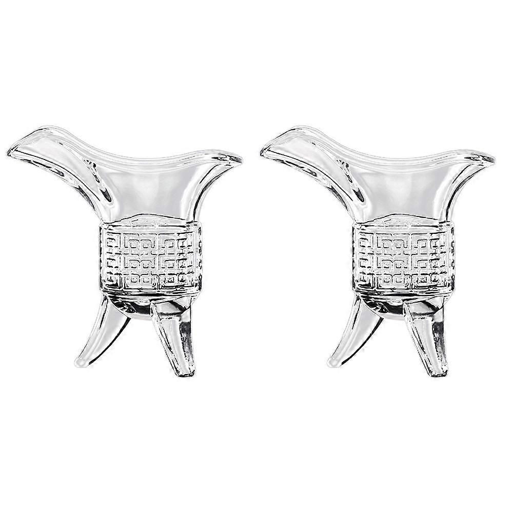 Chinese Glass Cup, Curved Shape for Convenient Drinking Experience