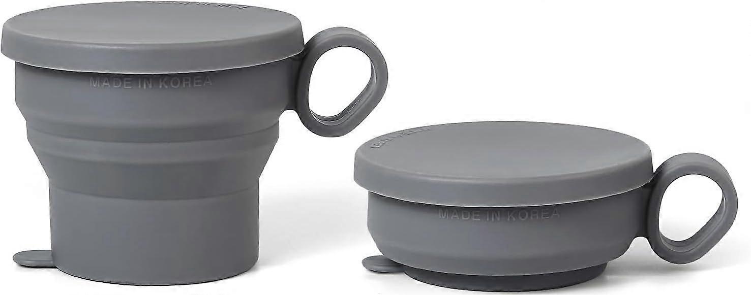 2025 Latest Model 2 pack Mini Silicone Collapsible Travel Cup for Camping
