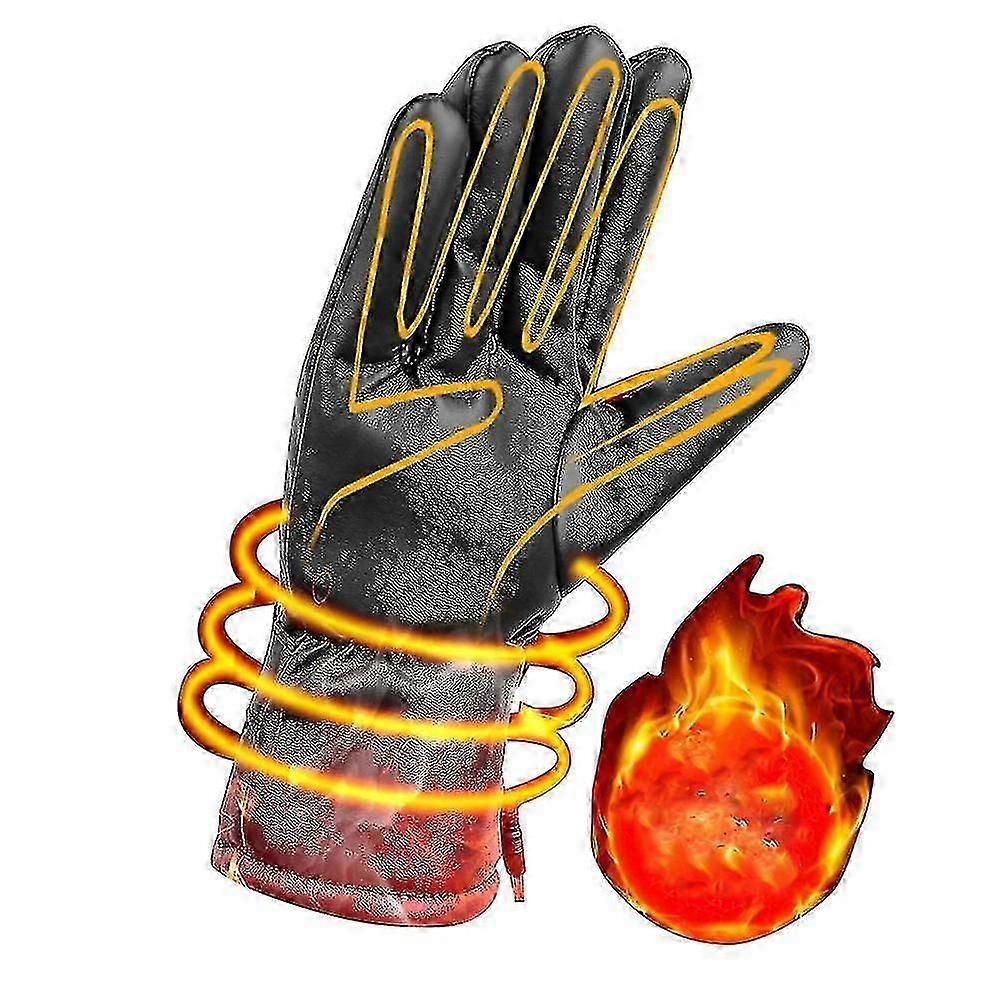 Motorcycle Electric Heated Gloves Touch Screen Winter Warm Waterproof Windproof