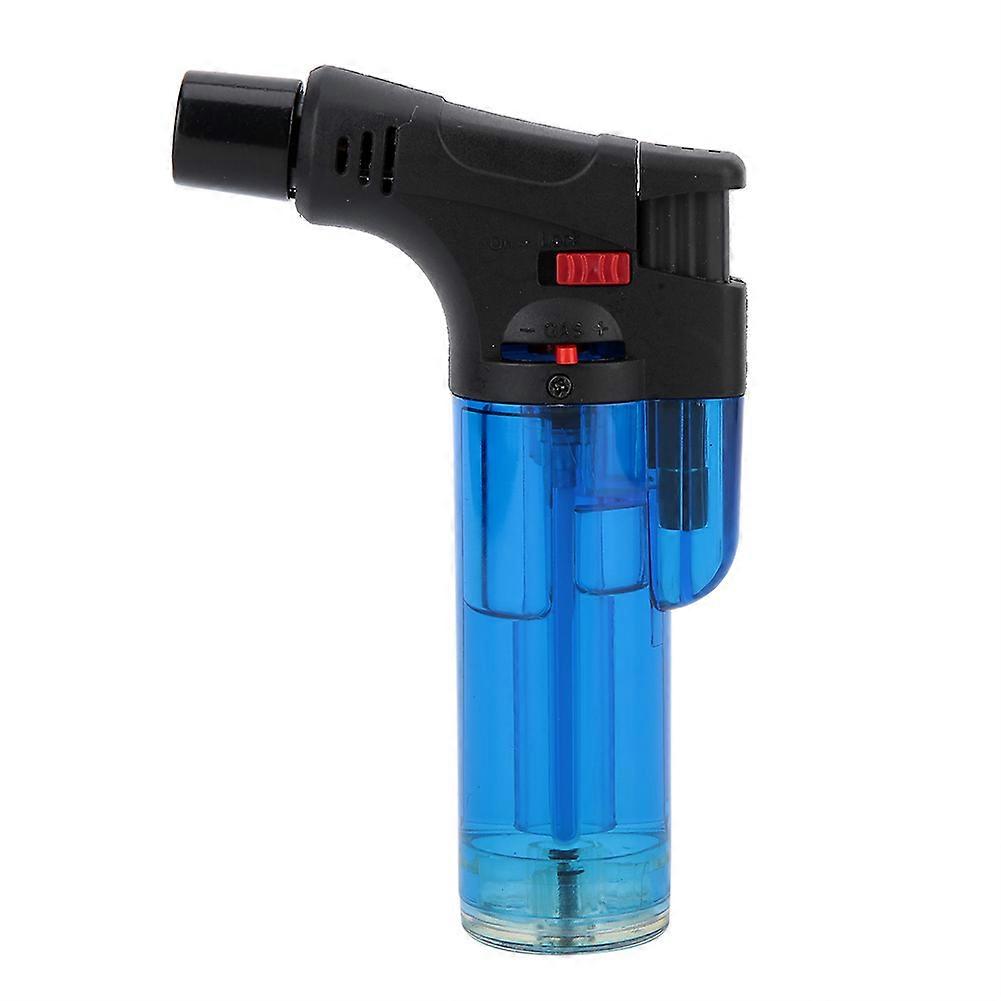 Portable Plastic Cigarette Lighter Windproof Outdoor Barbecue BBQ Lighter (Blue)