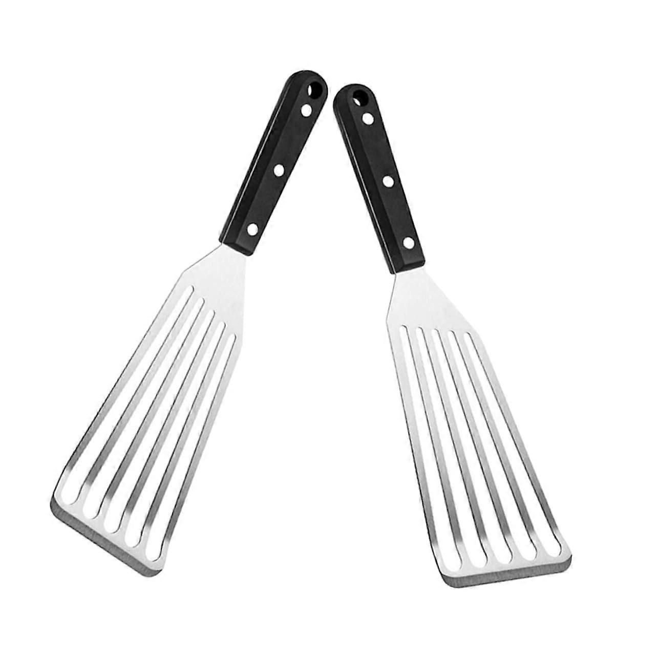 2-Piece Stainless Steel Fish Spatula Set, Grilling Turner for Wok and Picnic Cooking, 2cr13 Durable Kitchen Utensils