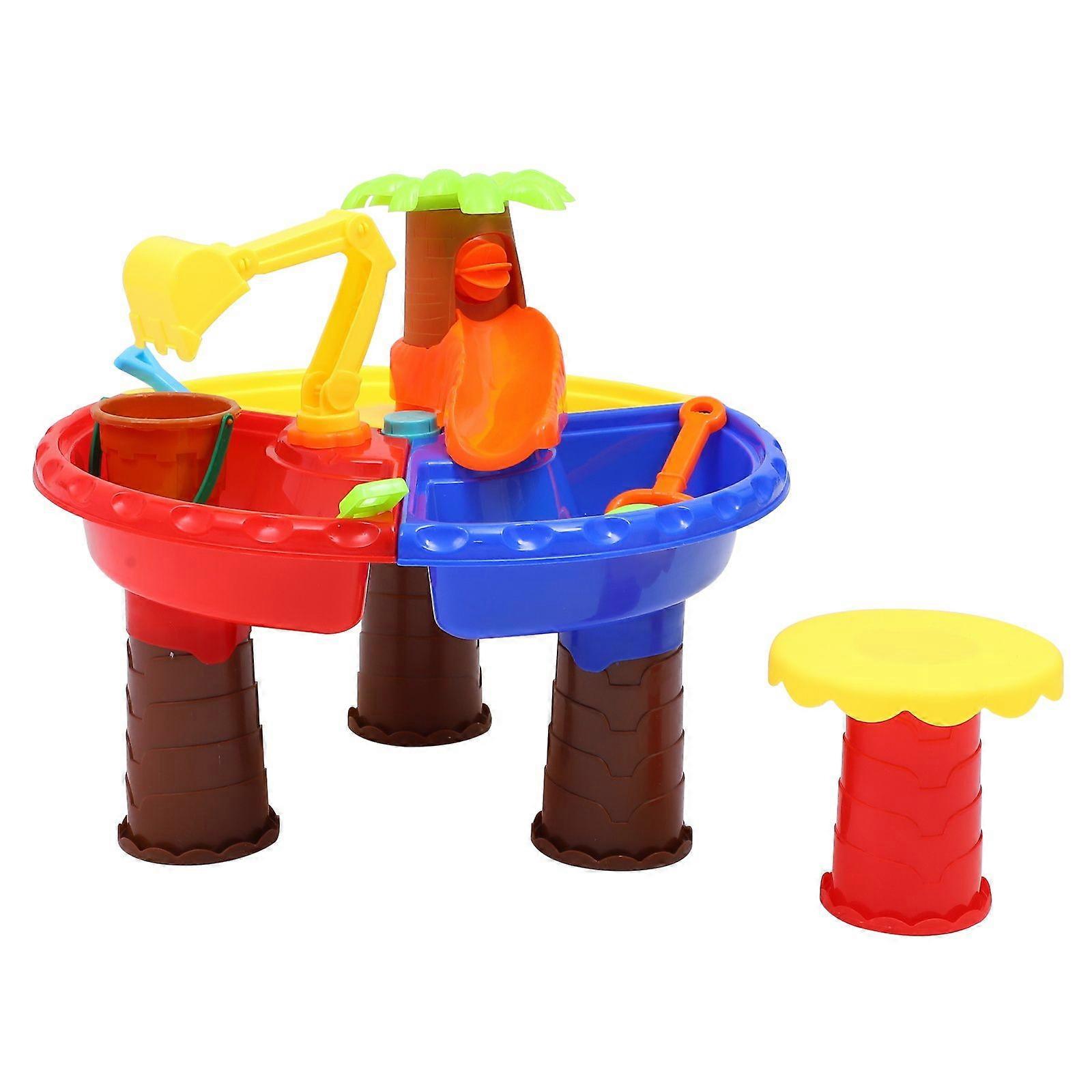 1 Set Funny Beach Plaything Toy Kit Sand Playing Table Kids Educational Toy