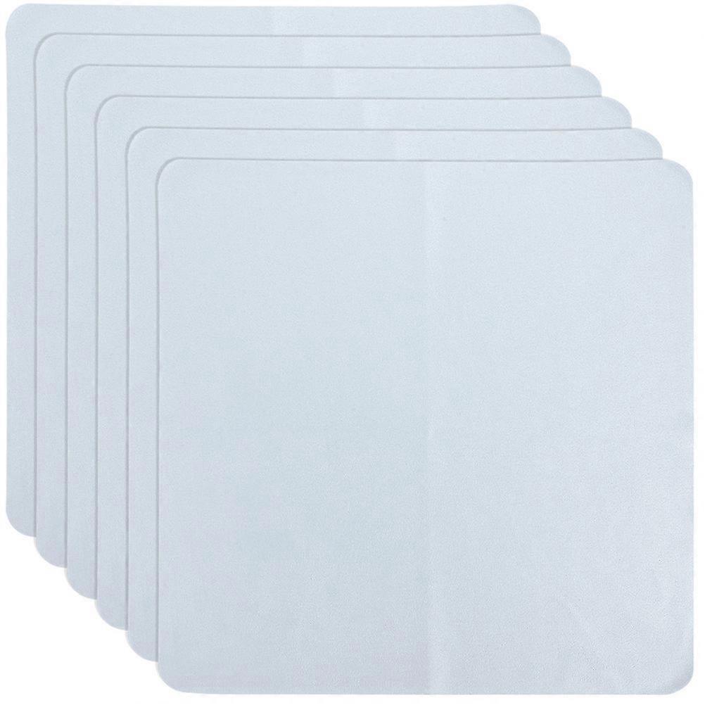 Camera Lens Wipes Microfiber Cloth Fingerprint Removal Sky-Blue 30x30cm 6Pcs