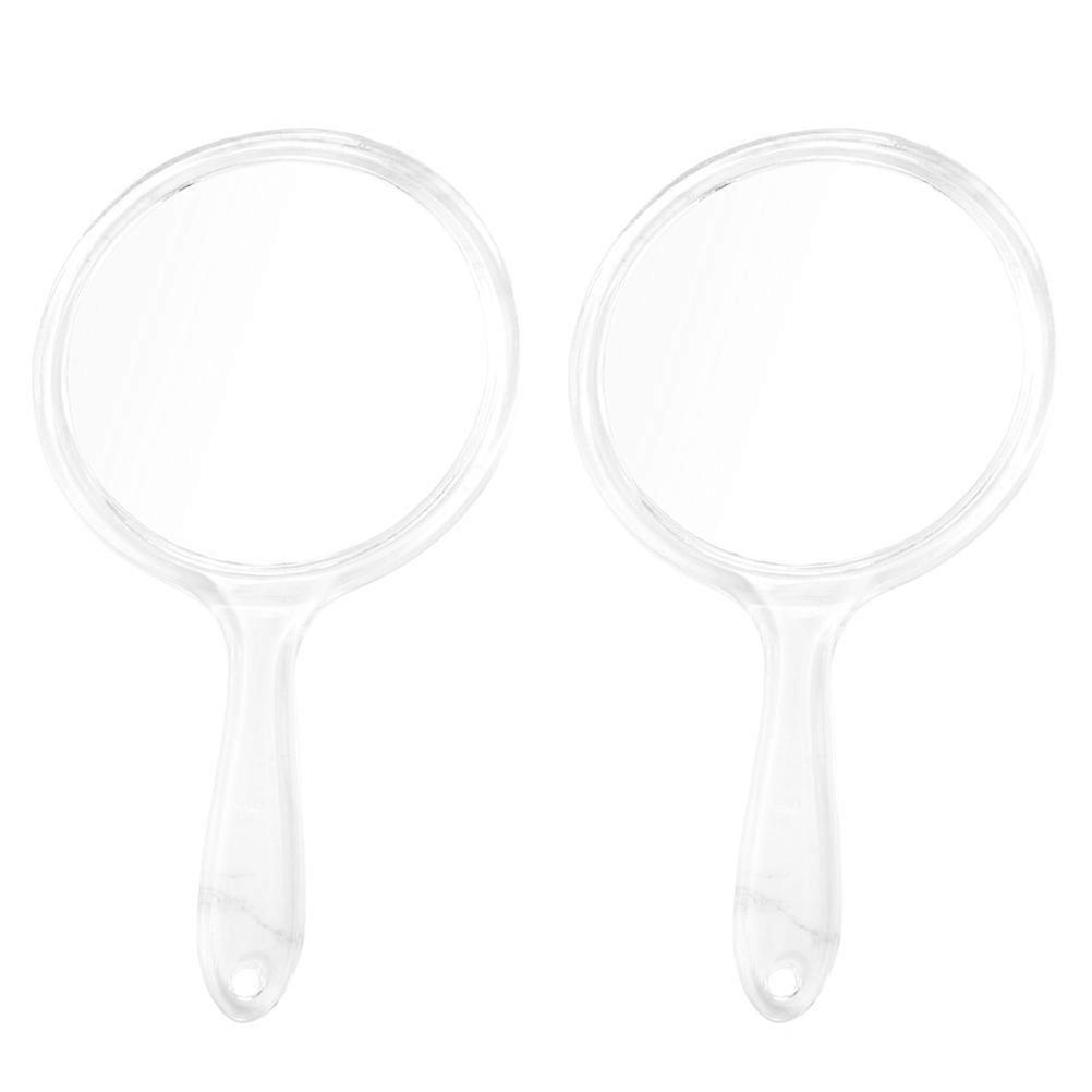 Here's a refined and professional product description for your **2pcs Handheld Makeup Mirror Double Sided Cosmetic Tool**:
**2 Pack Handheld