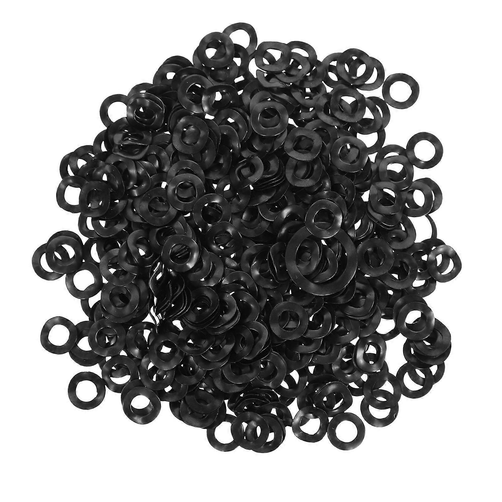 500PCS Compression Type Wave Washers Spring Steel for Automotive Home Shop Use Elasticity Impact Resistance Enhanced Stability
