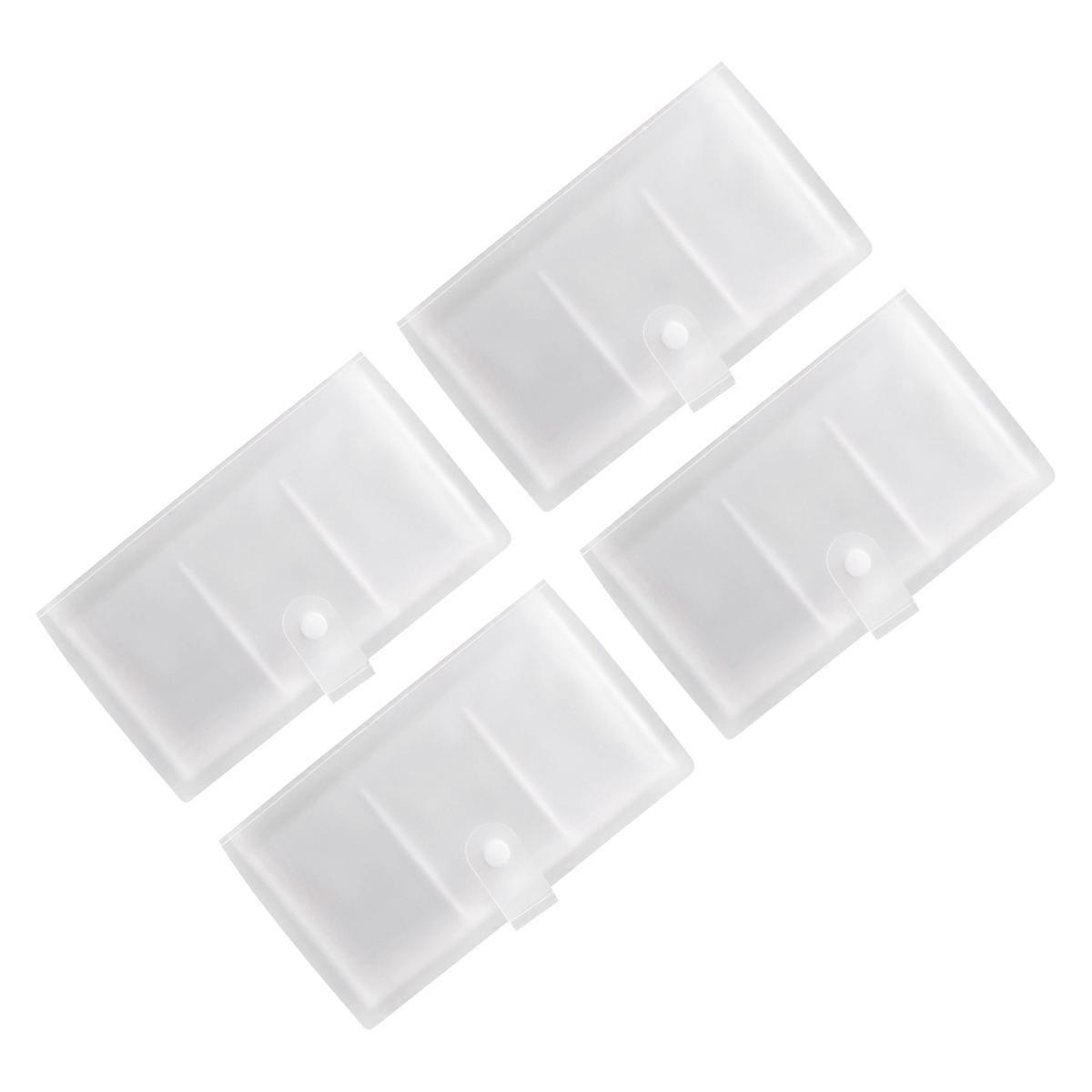 Card Organizer Business Name Cards Holder Networking Events 19.3X11CM Modern and Simple Design 4Pcs