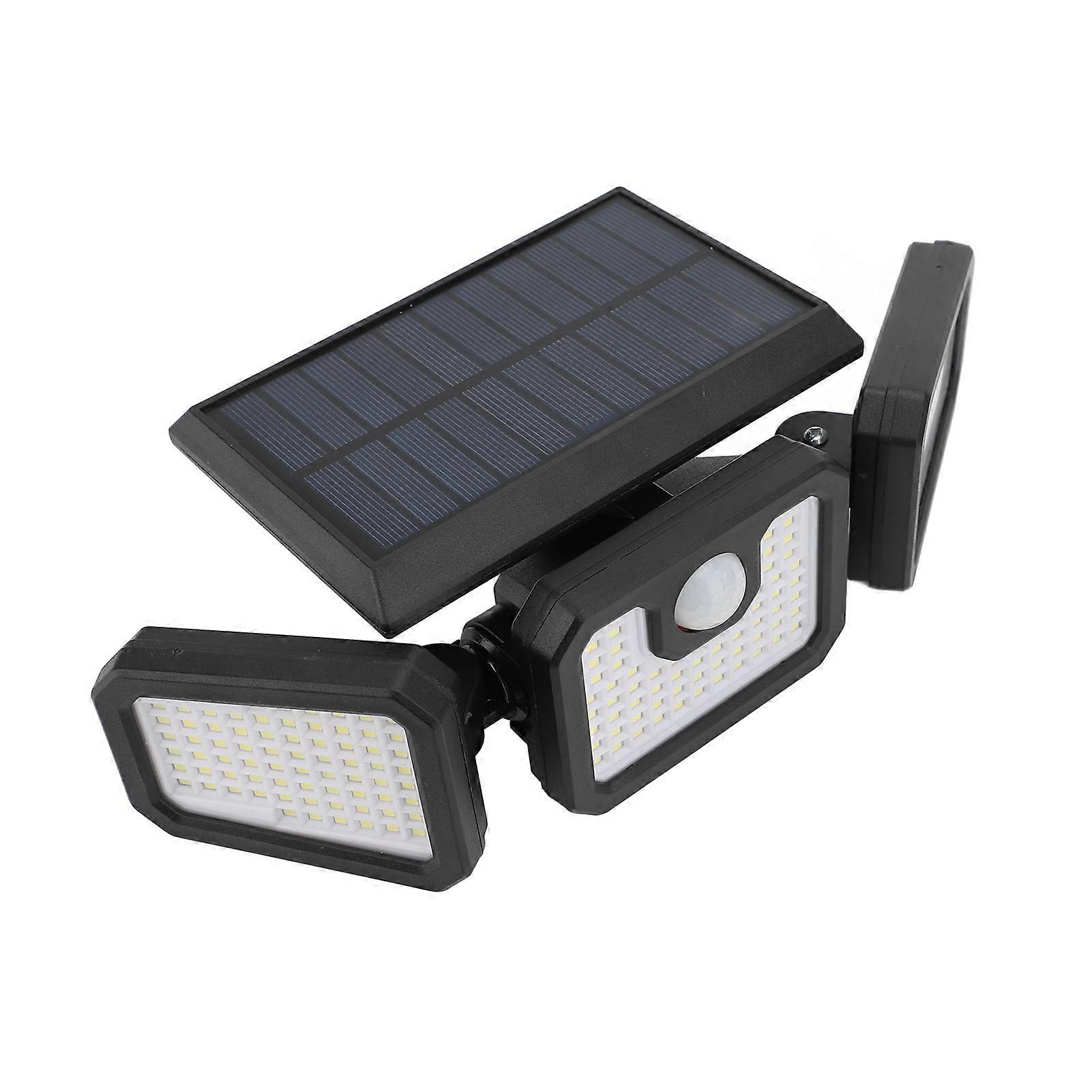 1pc Outdoor Solar Wall Light with Motion Sensor Remote Control Foldable IP65 Waterproof 210 LED Security Light 3 Lighting Modes for Garden Garage