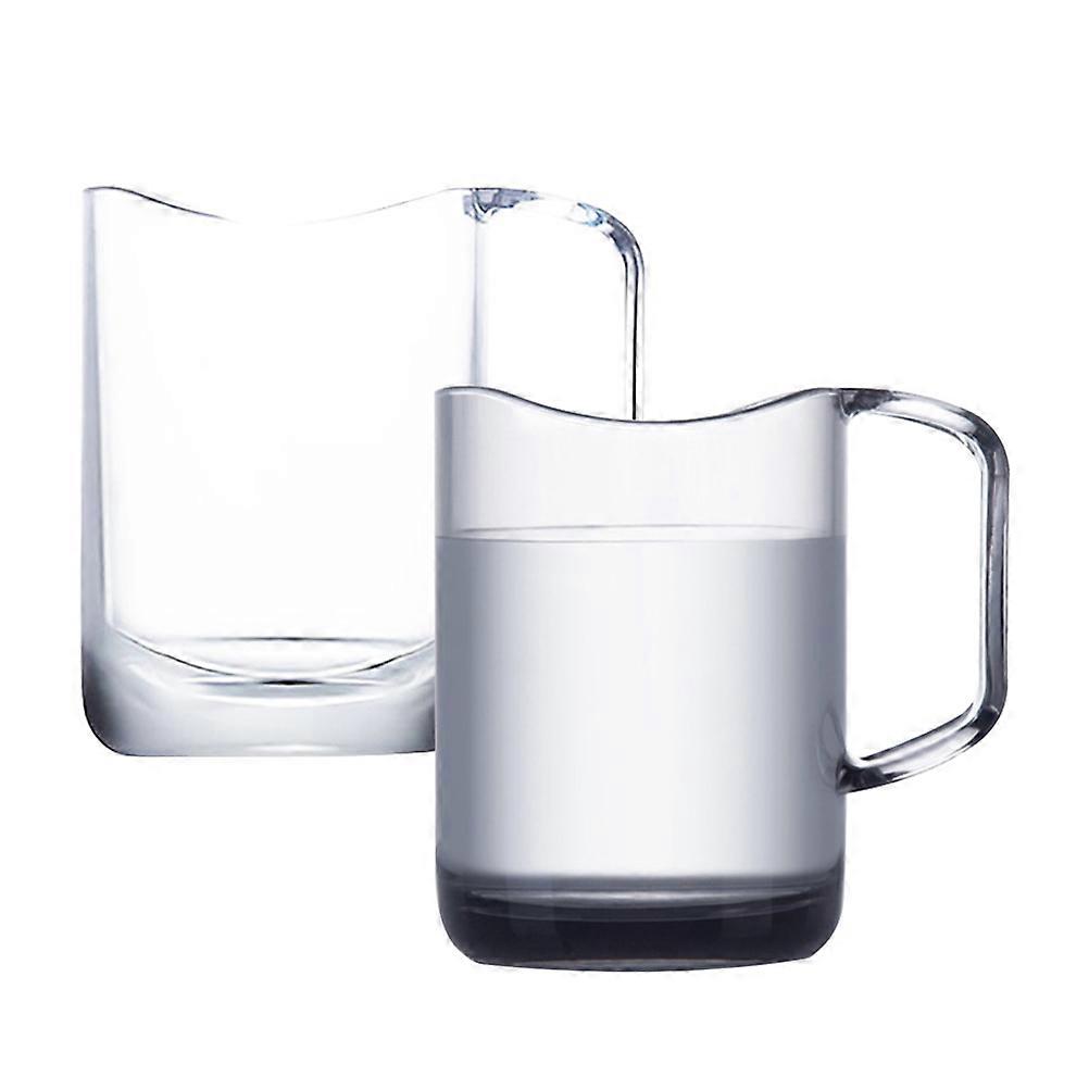 Bathroom Cups Reusable Multifunction Wash Cup Mouthwash Cup Toothbrush Storage Cup Food Grade Plastic Home Use 9.9X9.8CM 2Pcs