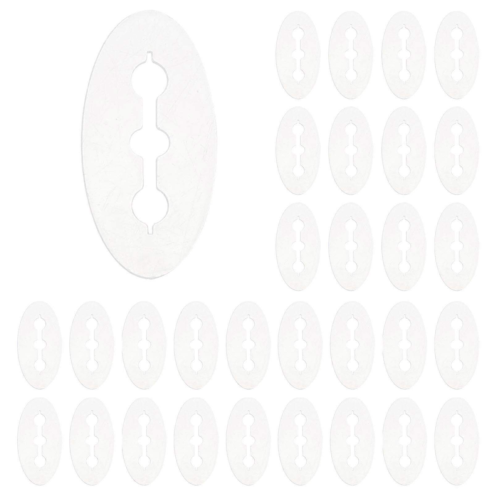 Peg Hook Stopper Reusable Hook Fastener Small Pegboard Hook Lock Prevent Slipping 4X2cm White 100Pcs